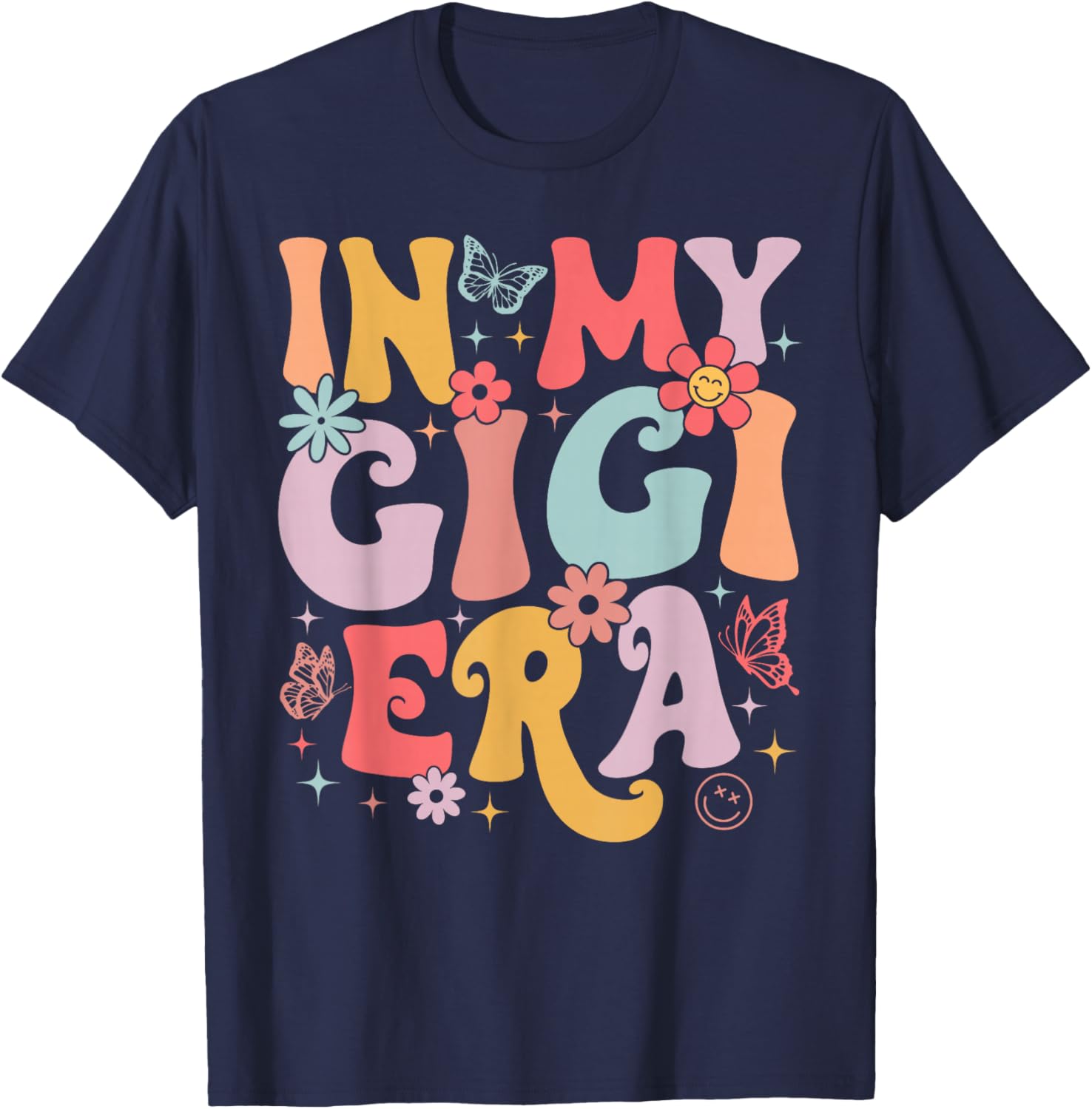In My Gigi Era Retro Butterfly T-Shirt for Stylish Moms on Mother's Day - 4