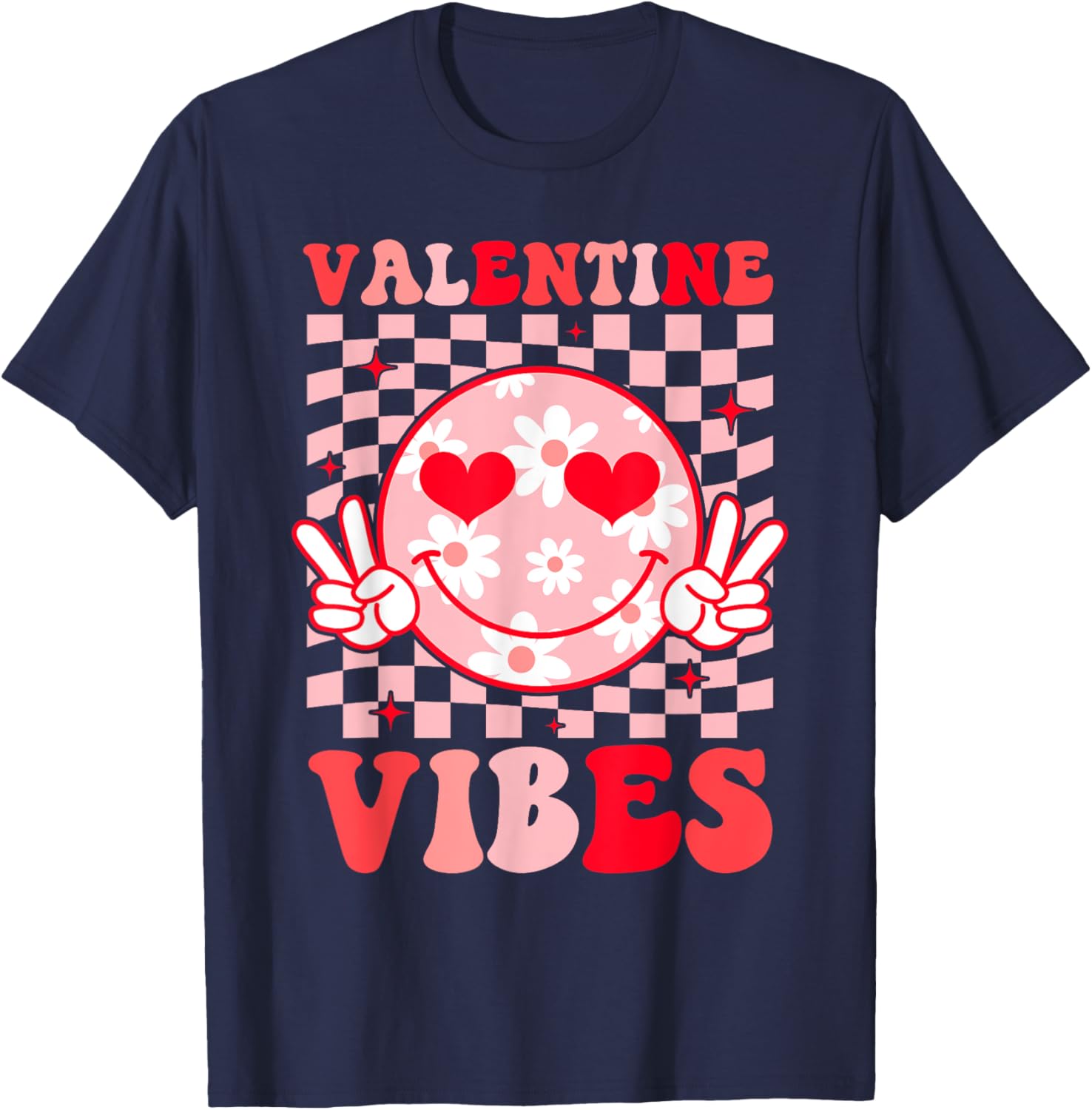 Retro Heart Valentine's Day T-Shirt for Boys and Girls Perfect Gift - 9