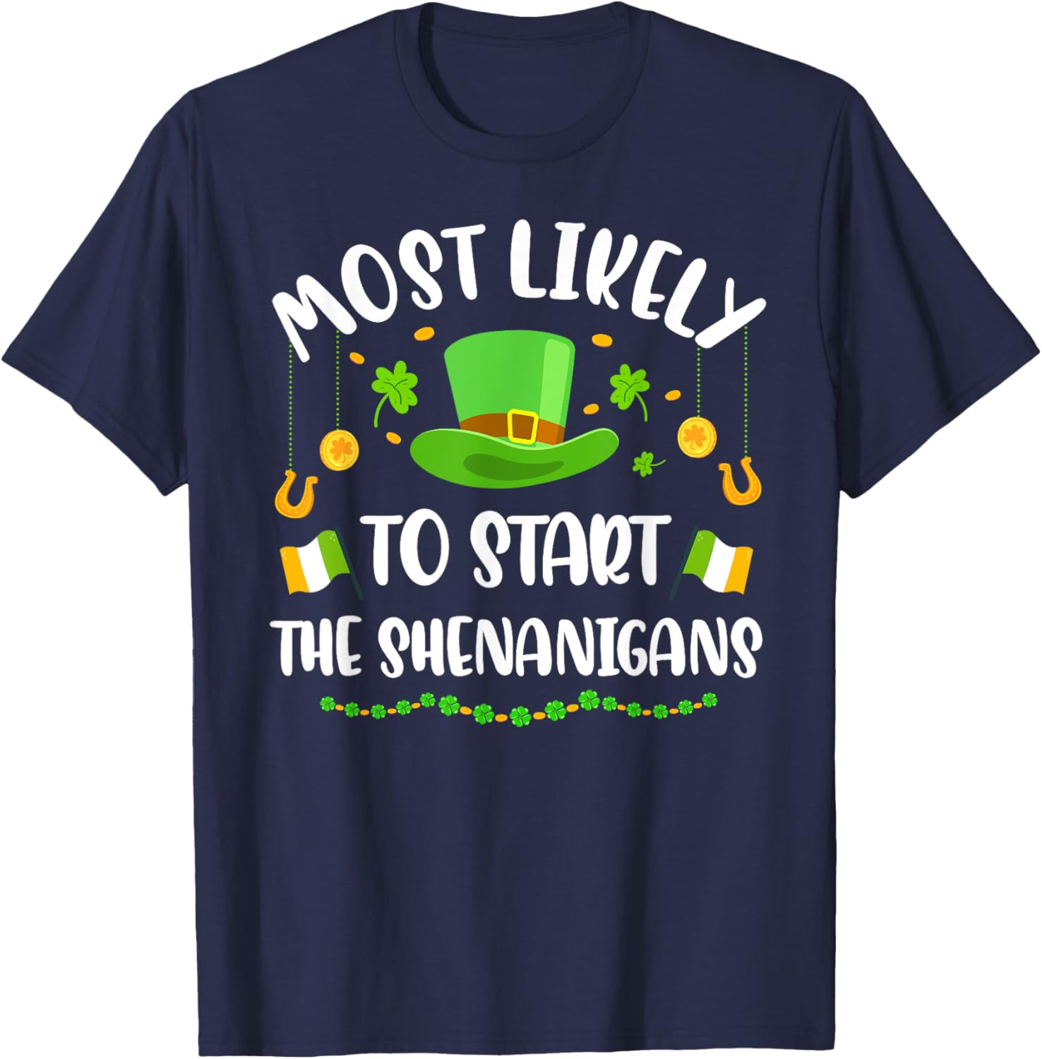 St Patricks Day Shamrock Shenanigan T-Shirt for Fun Celebrations - 12