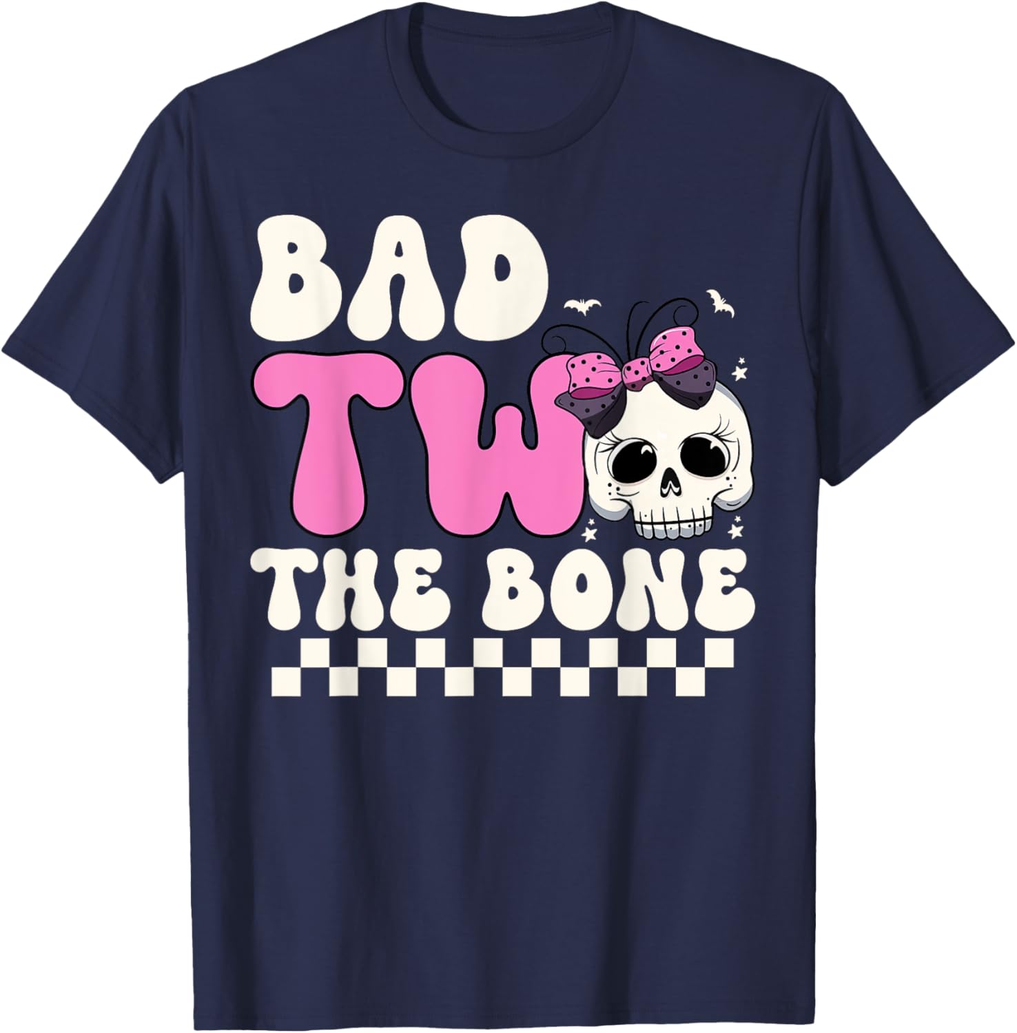 Bad Two The Bone Spooky 2nd Birthday T-Shirt for Girls - 7
