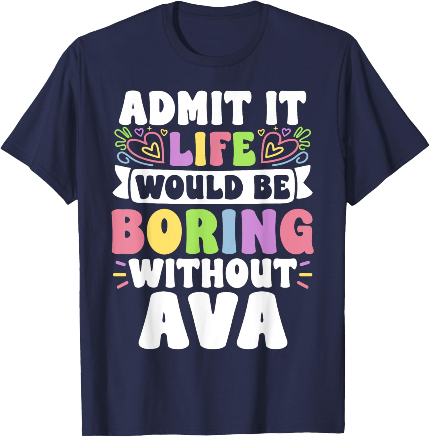 Ava Personalized Funny Family T-Shirt for Unique Style and Comfort - 9
