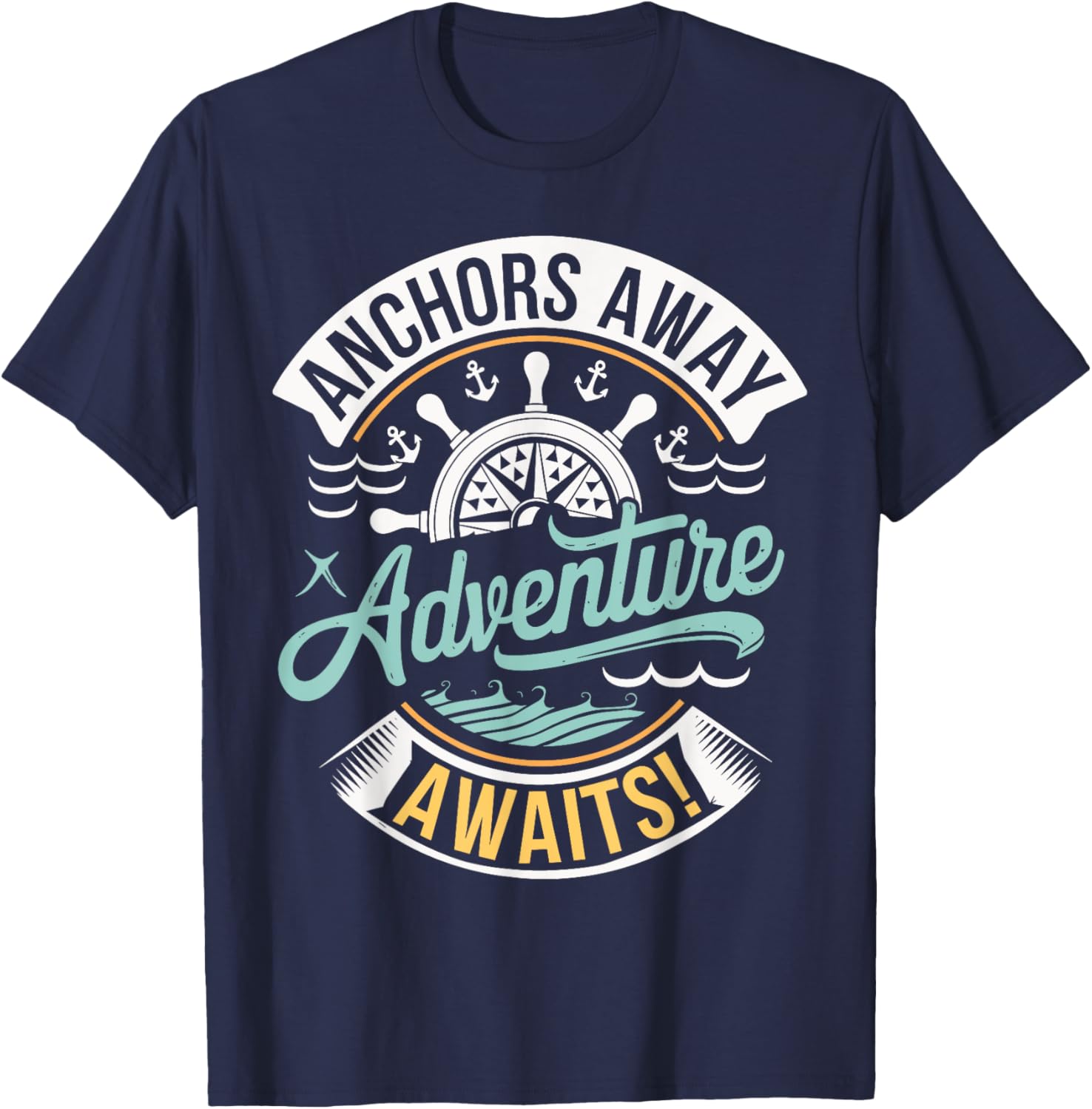 Anchors Away Nautical Adventure T-Shirt for Sea Lovers and Explorers - 3