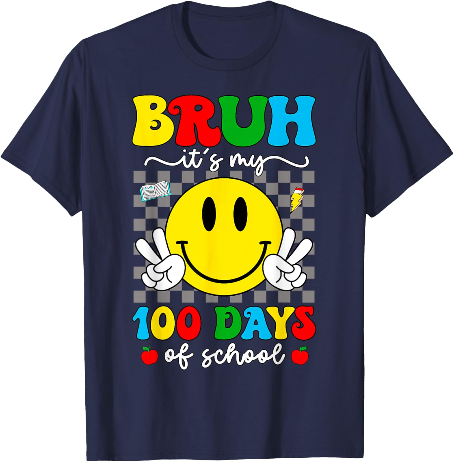 100 Days of School T-Shirt for Kids - Bruh It's My 100 Days Smarter! - 2