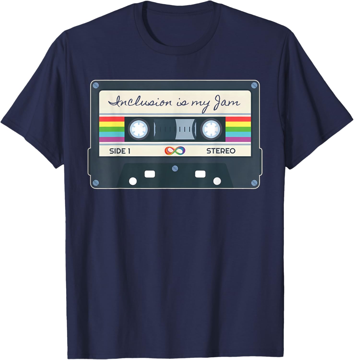 Autism Awareness Inclusion Is My Jam SPED Teacher Cassette T-Shirt - 18