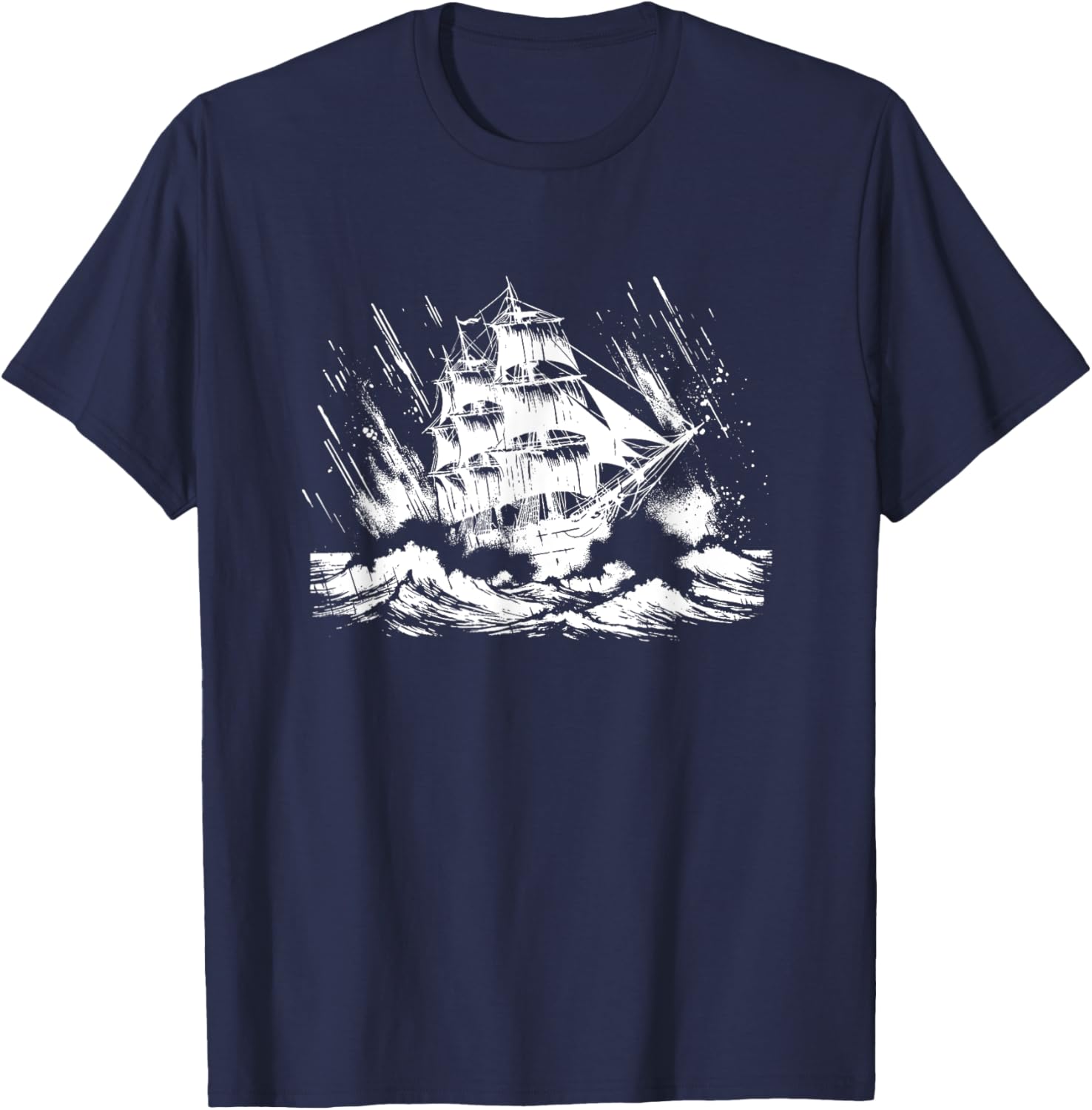Snirt Three Master Sailing Ship T-Shirt Hoodie for Nautical Lovers - 1