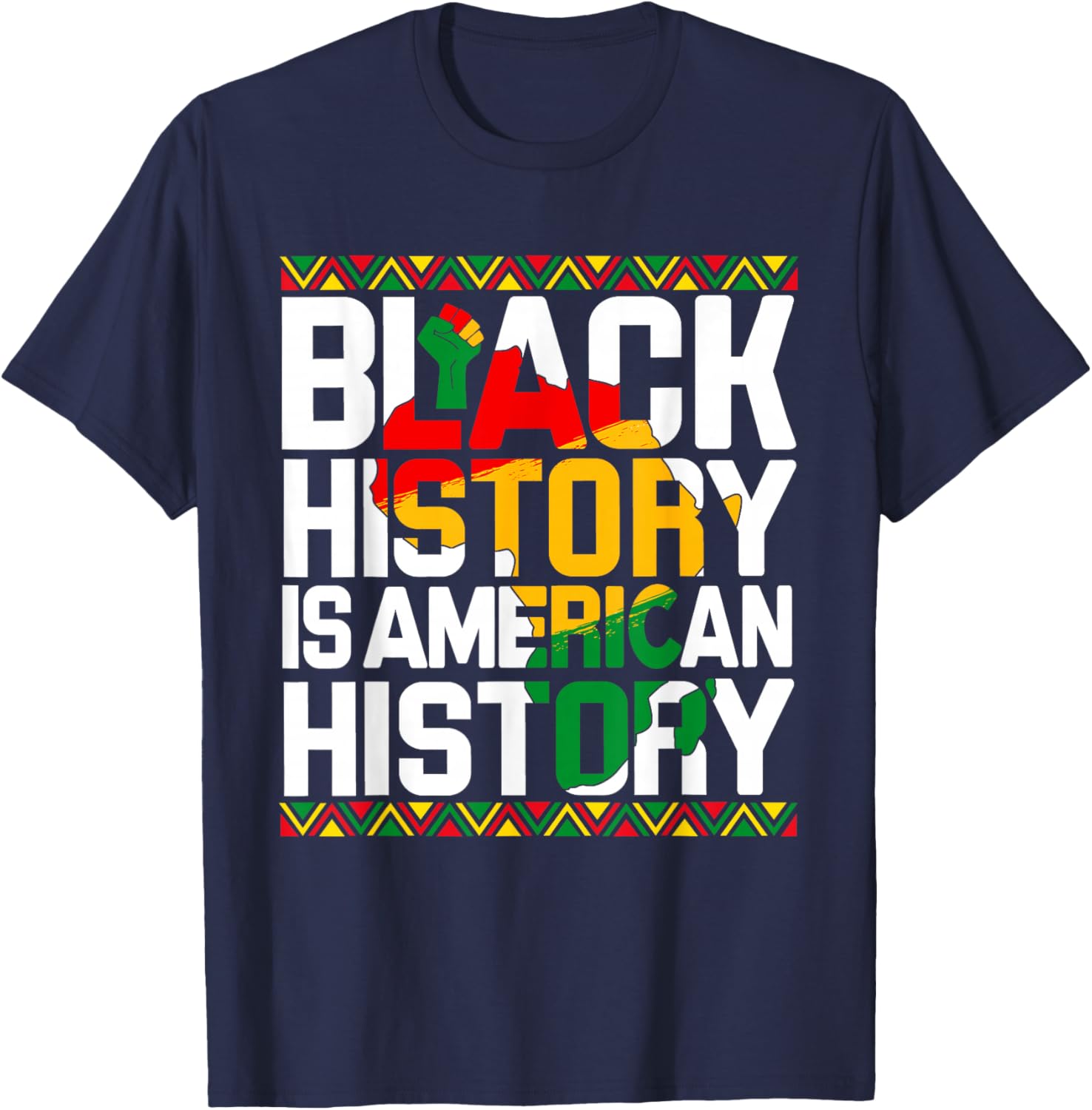 Black History is American History T-Shirt for Melanin Pride and Unity - 14