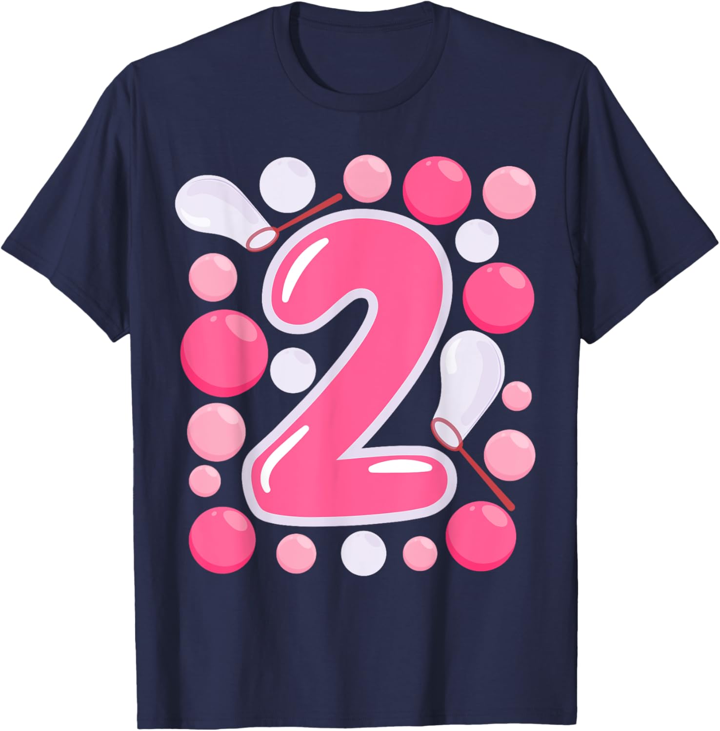 Adorable Girls 2nd Bubble Birthday Party T-Shirt for Kids Celebrations - 22