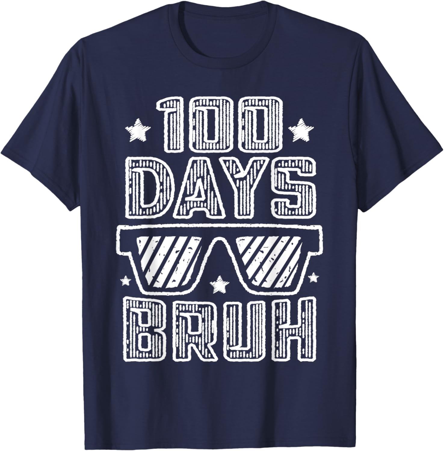 Bruh 100 Days of School Sunglasses T-Shirt for Boys Fun and Stylish - 5