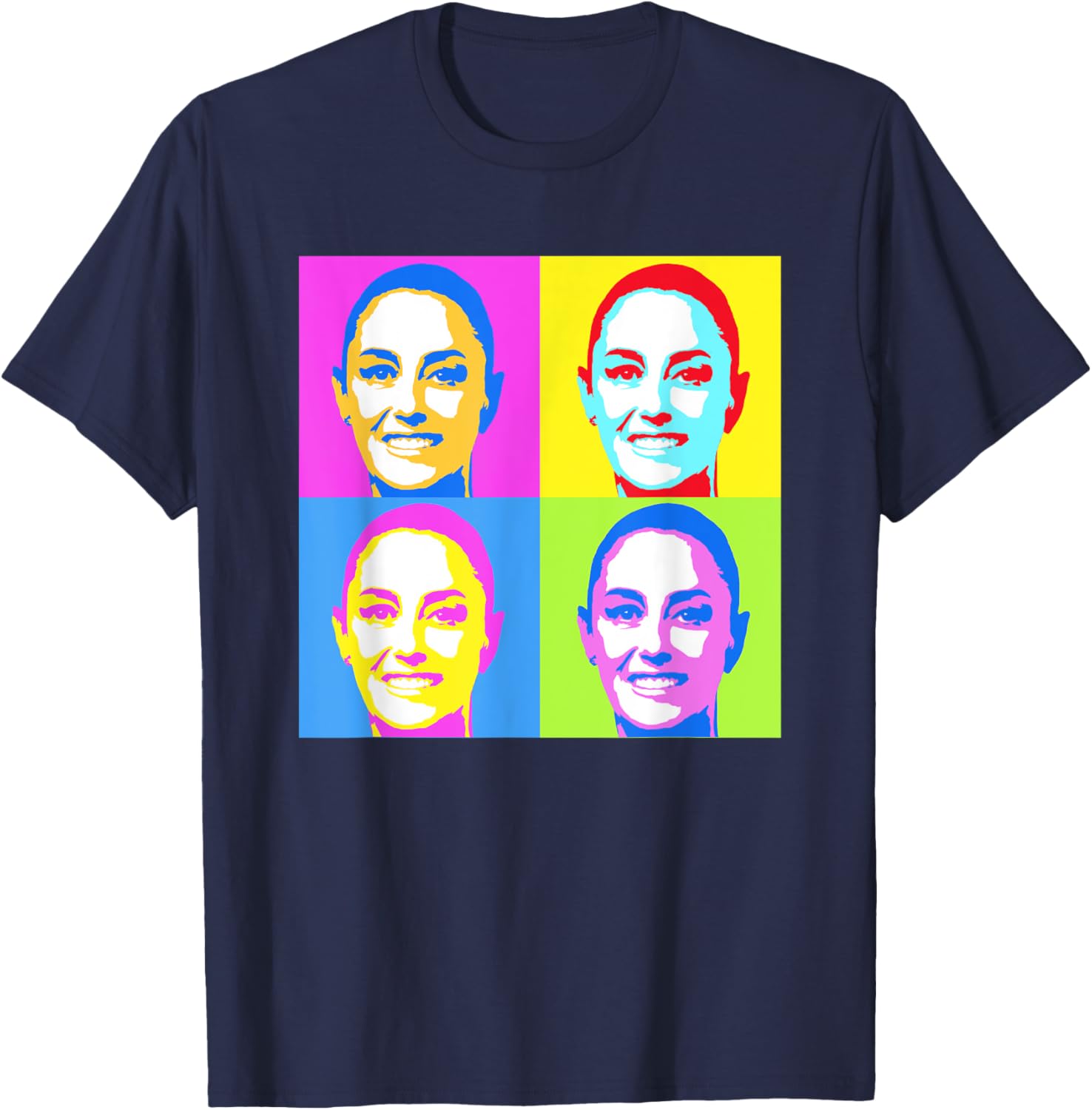 Claudia Sheinbaum Pop Art T-Shirt for Supporters of Mexico's President - 27