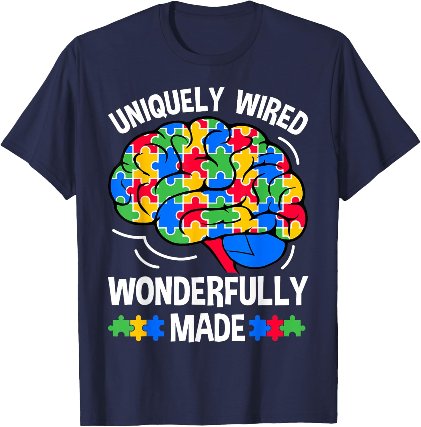 Uniquely Wired Wonderfully Made Autism Awareness T-Shirt for Kids - 11