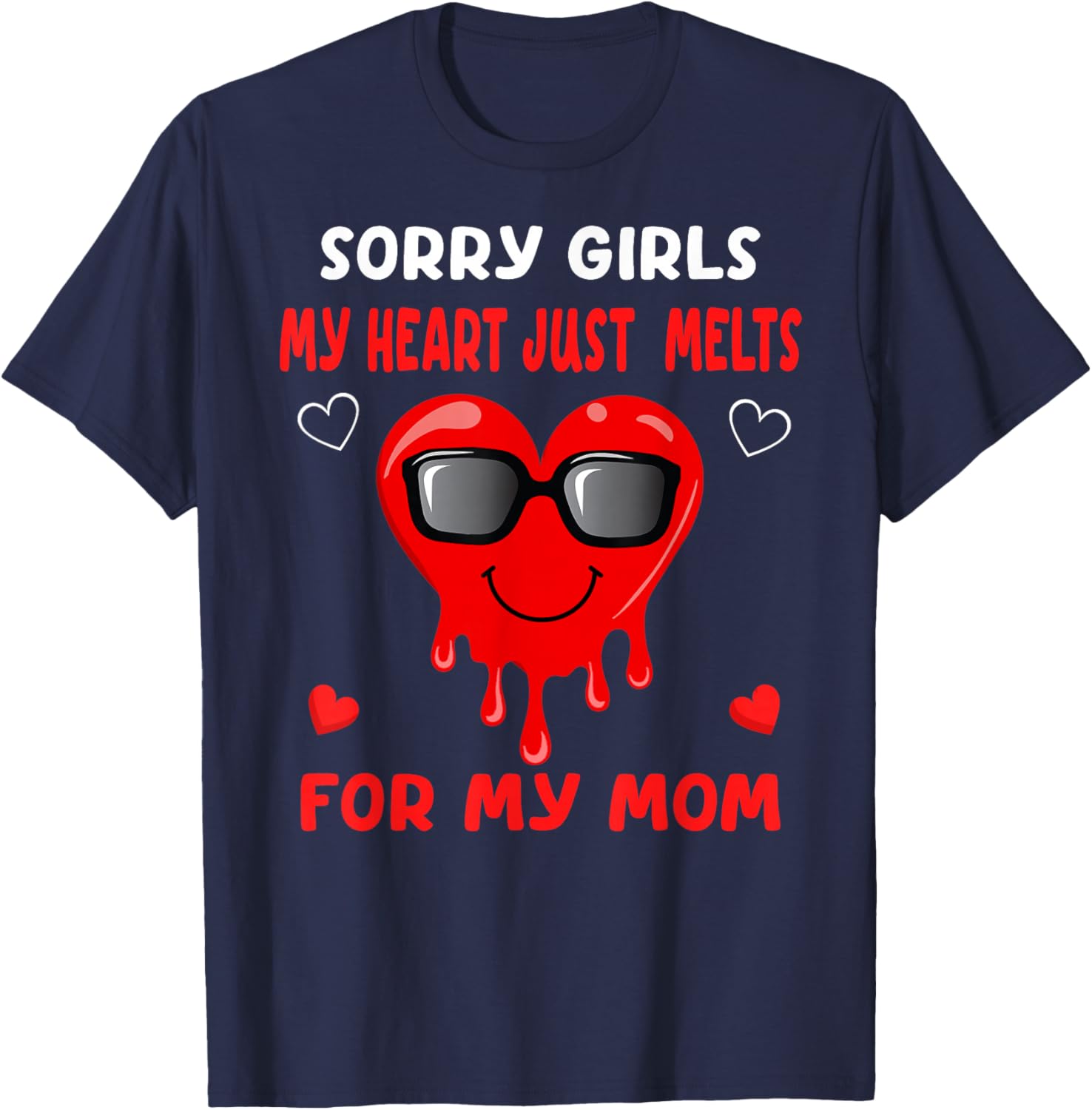 Valentine's Day Boys T-Shirt My Heart Melts for Mom Cute Gift - 6