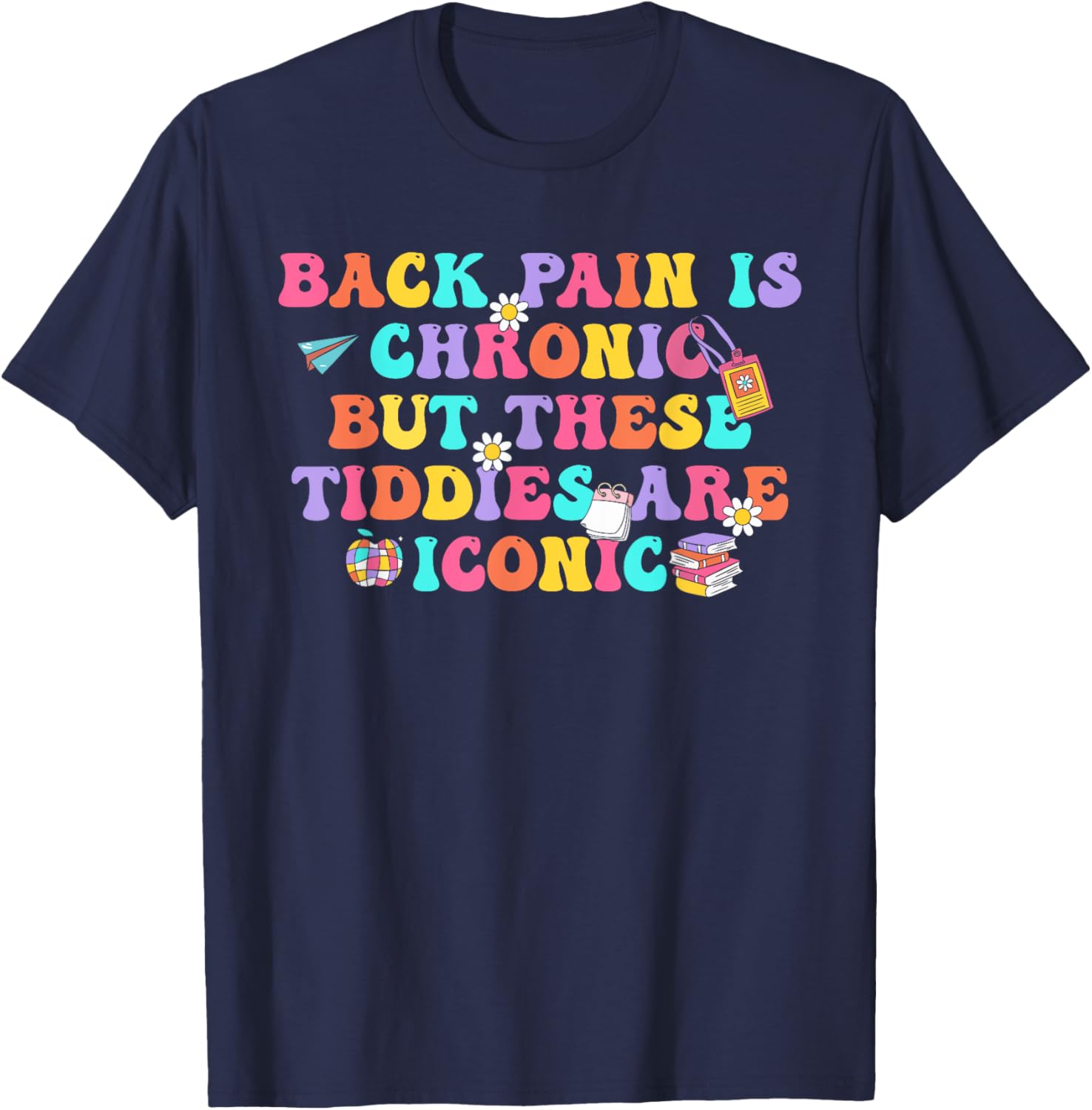 Chronic Back Pain Iconic Women Men T-Shirt for Comfort and Style - 5