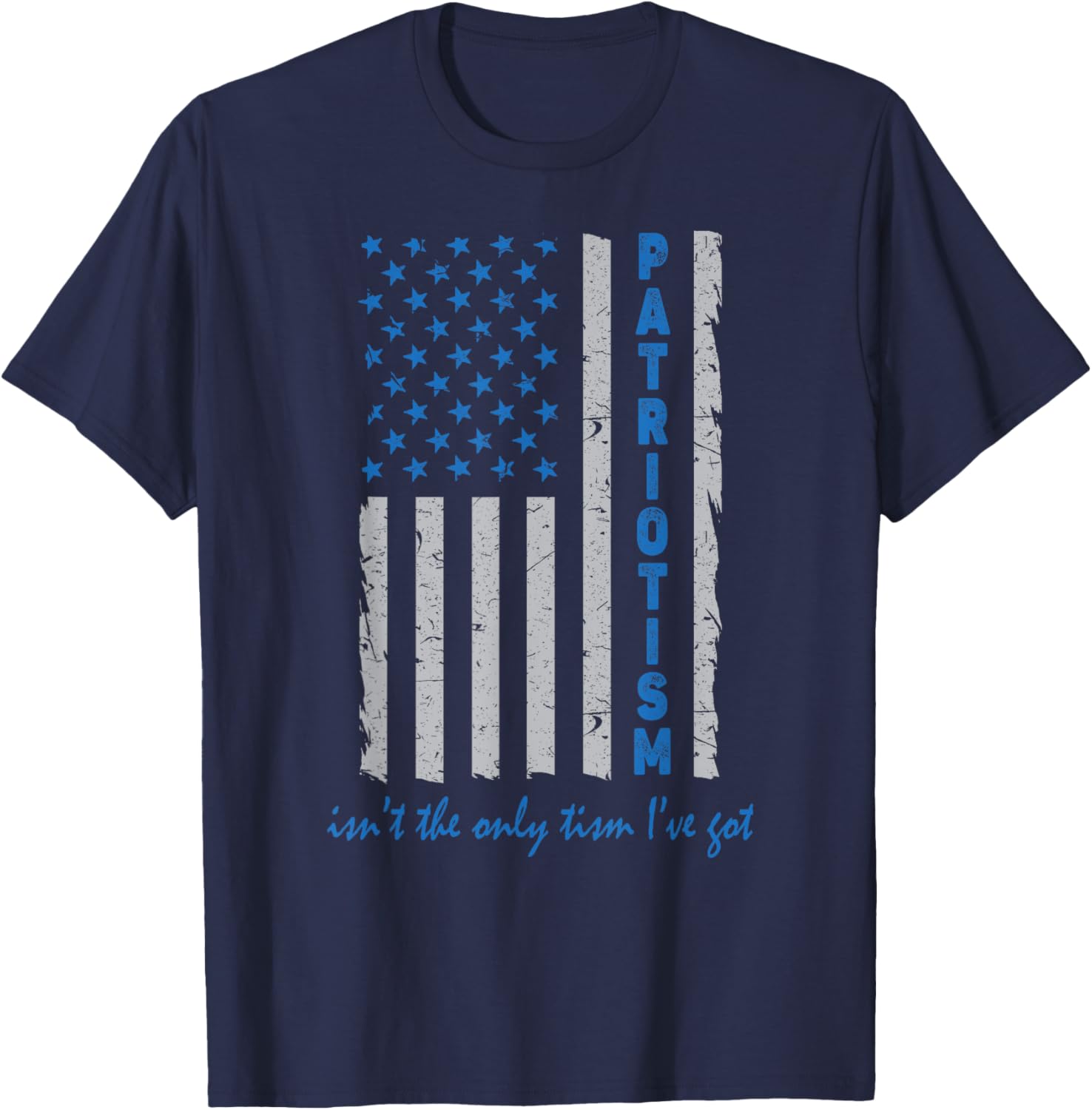 American Flag Autism T-Shirt for Proud Patriots - Unique and Fun Design - 4