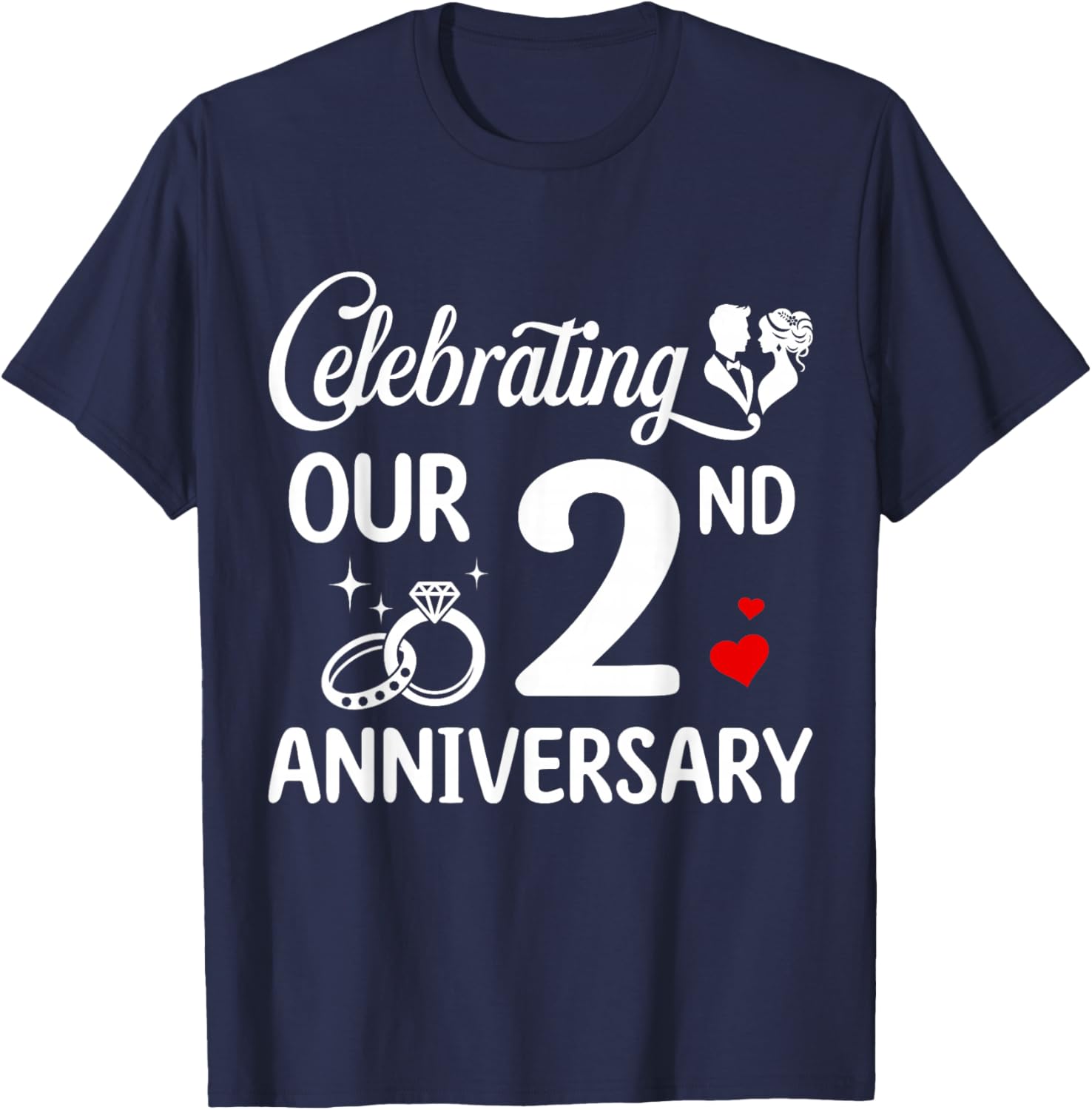 Celebrate Your 2nd Wedding Anniversary with Our Fun Marriage T-Shirt - 7