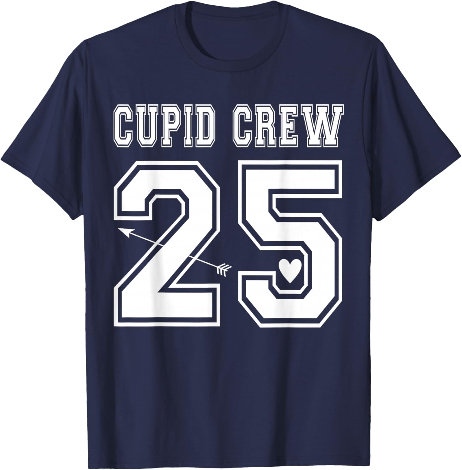 Cupid Crew 2025 Valentine's Day Love Sports Jersey Style T-Shirt - 1