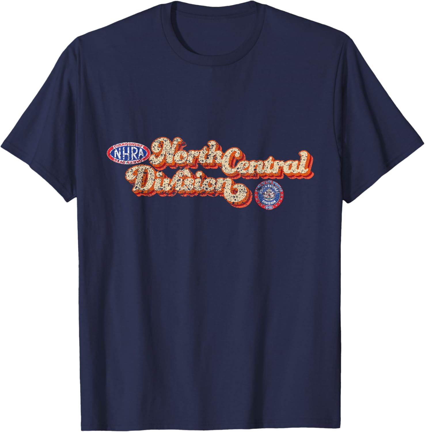 Vintage NHRA North Central Division T-Shirt for Racing Fans - 9
