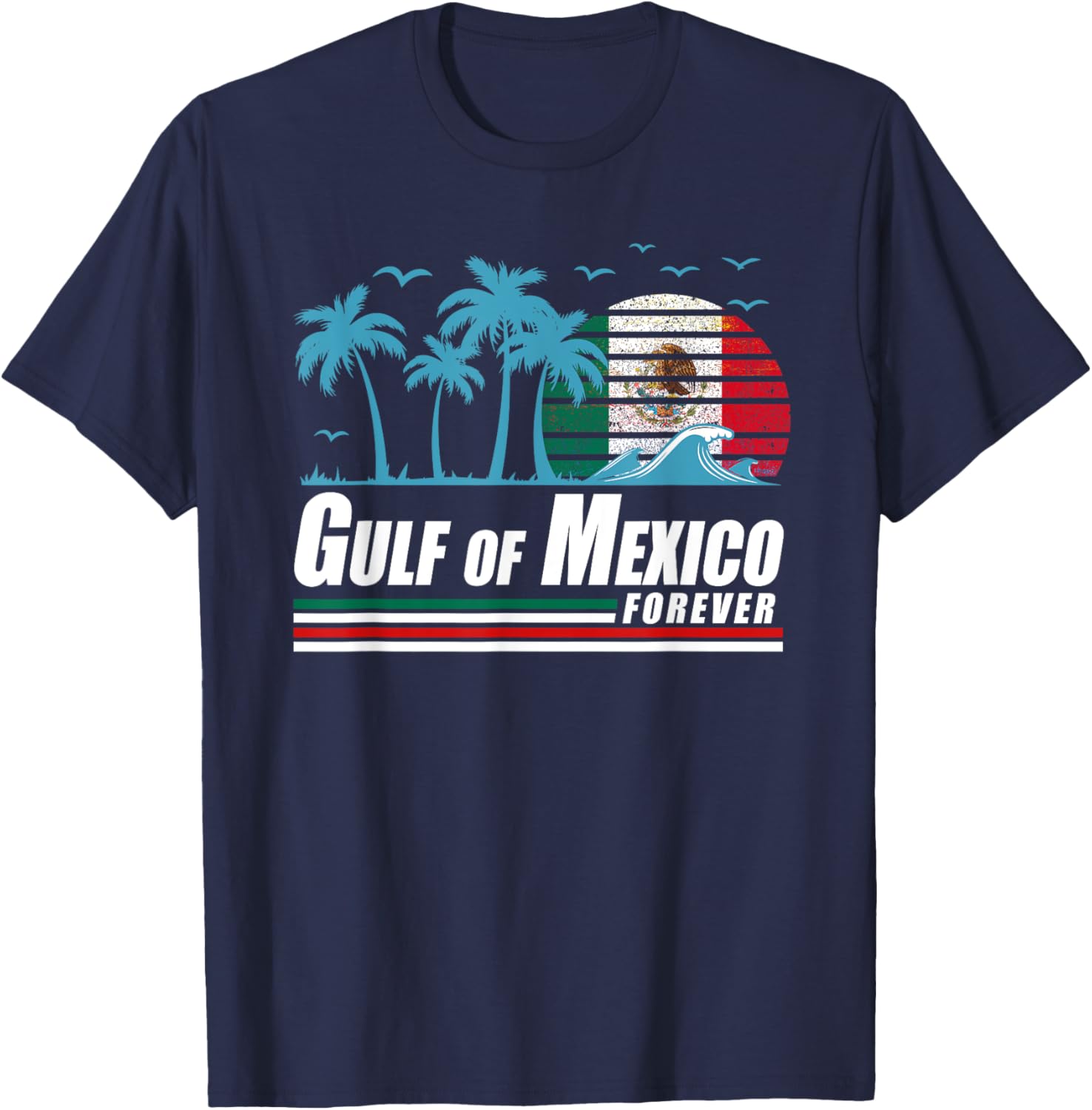 Retro Gulf of Mexico T-Shirt for Coastal Vibes and Vintage Style - 20
