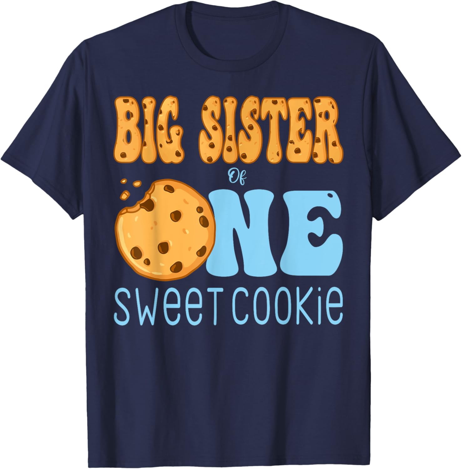 Big Sister Cookies and Milk Birthday Party T-Shirt for Kids - 9