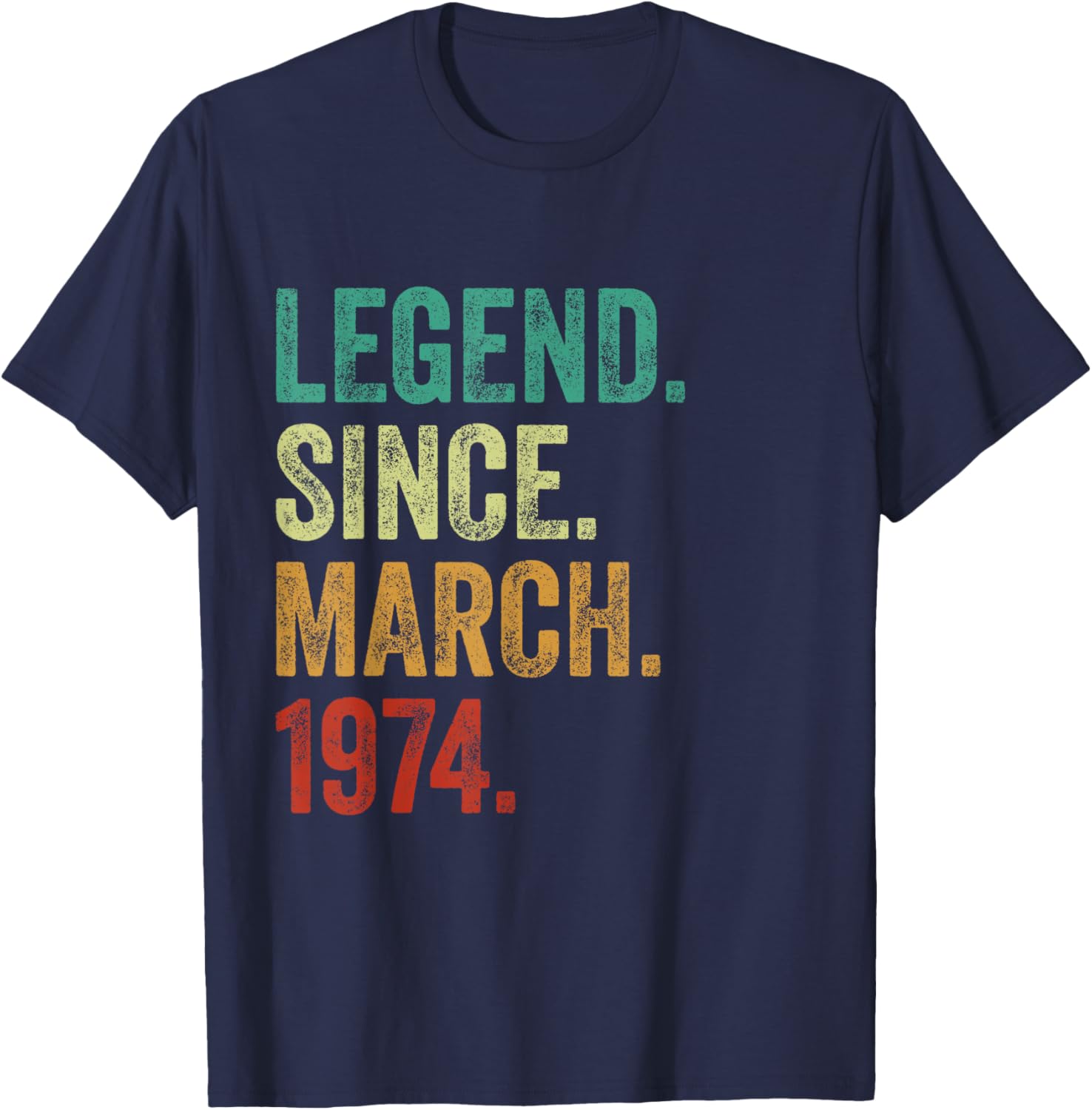 51 Years Old Legend Since March 1974 51st Birthday T-Shirt for Men - 11