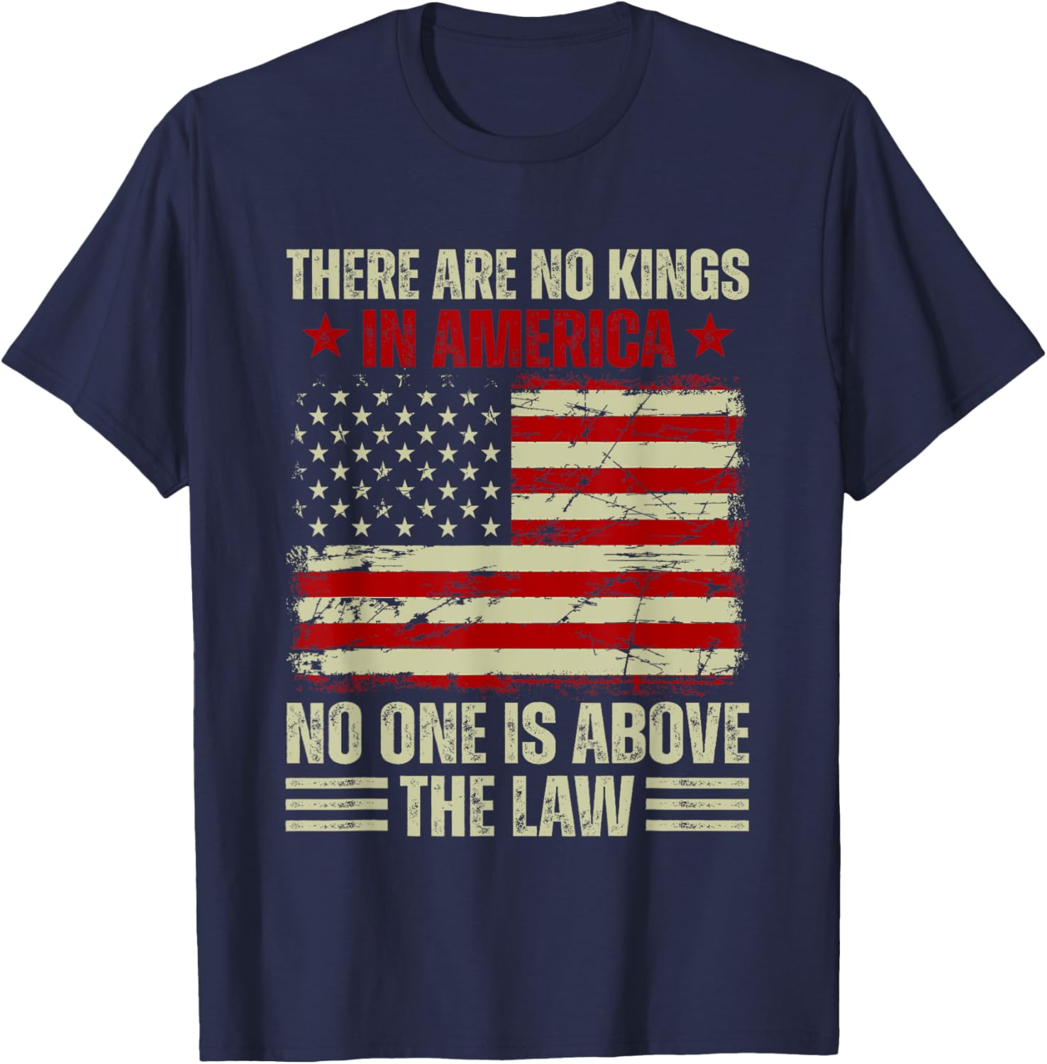 There Are No Kings In America T-Shirt - Stand For Justice and Equality - 14