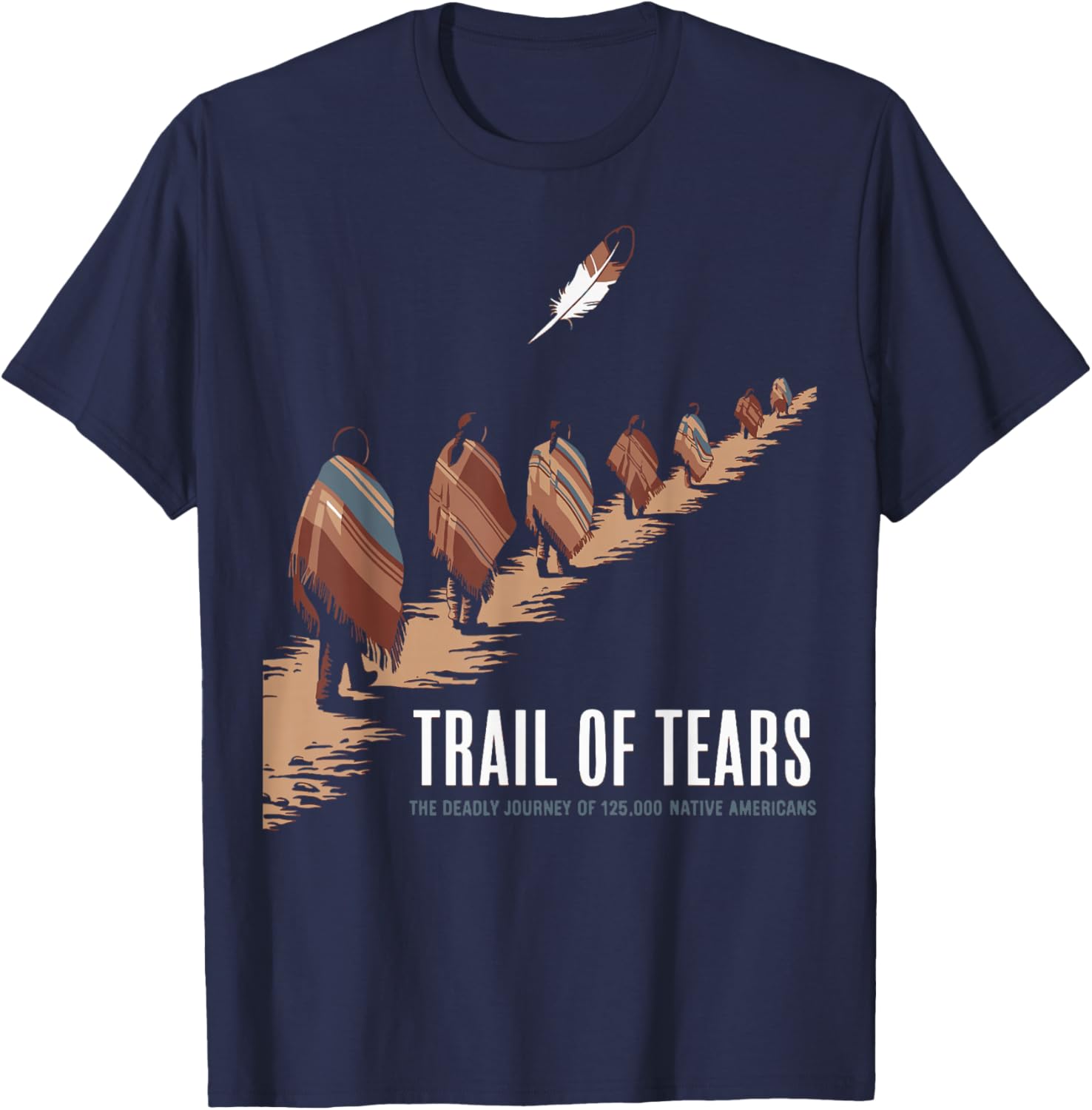 Trail Of Tears Native American Journey T-Shirt for Comfort and Style - 8