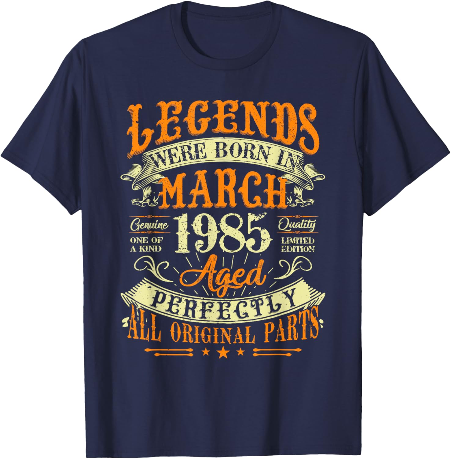40th Birthday Gift for Legends Born in March 1985 T-Shirt - 11