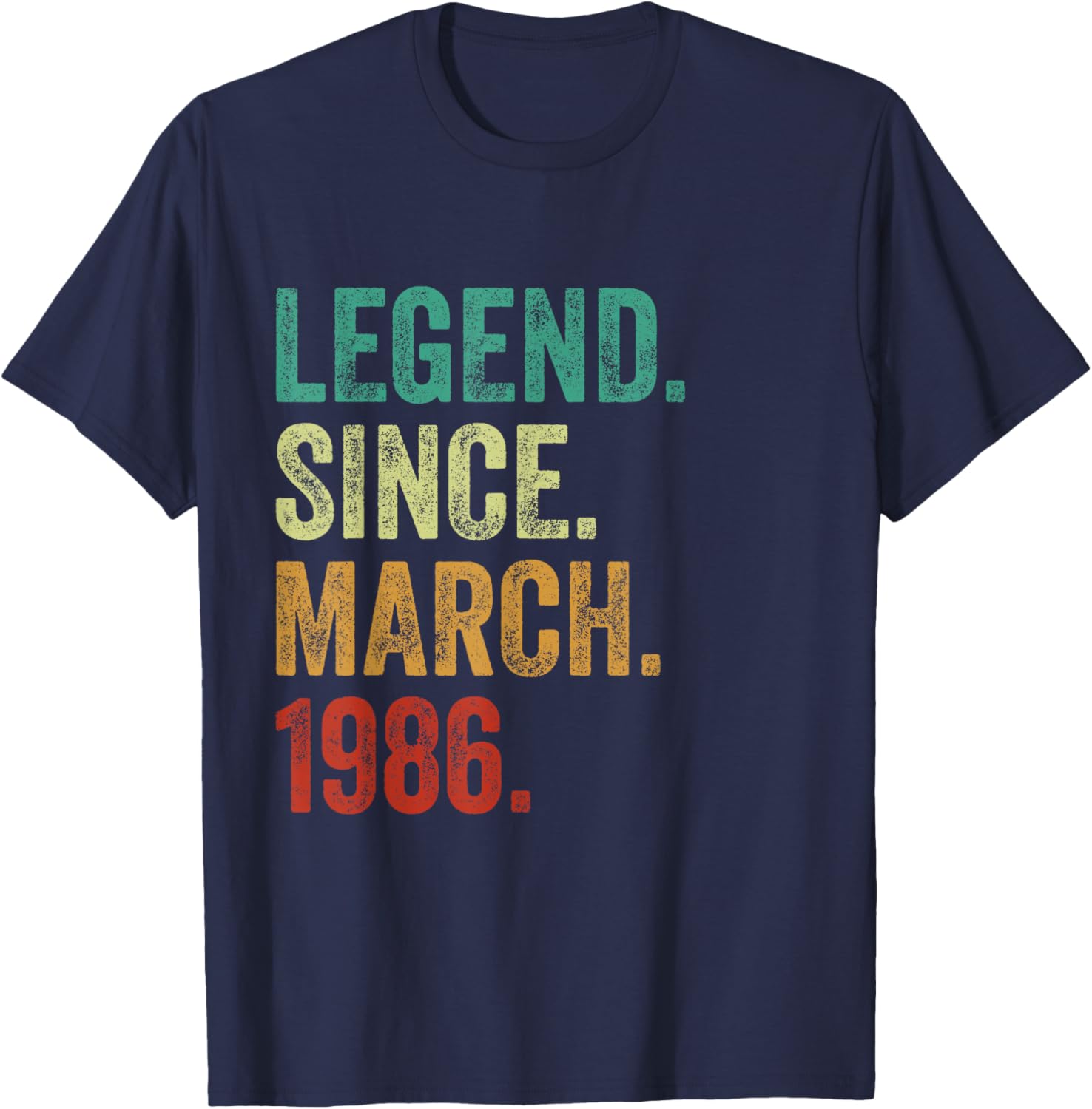 39 Years Old Legend Since March 1986 Birthday T-Shirt for Him or Her - 5