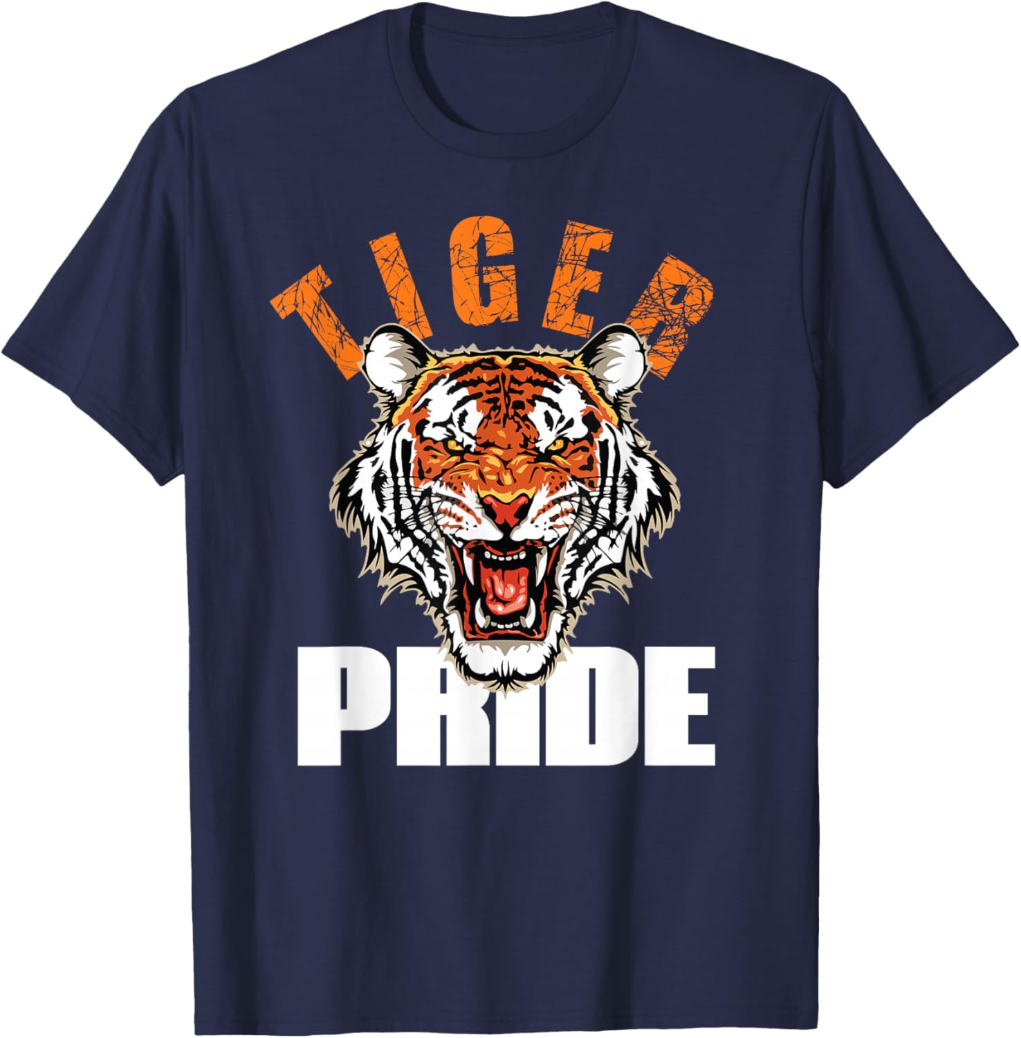 Retro Vintage Tiger Pride Mascot T-Shirt for School Sports Team Fans - 25