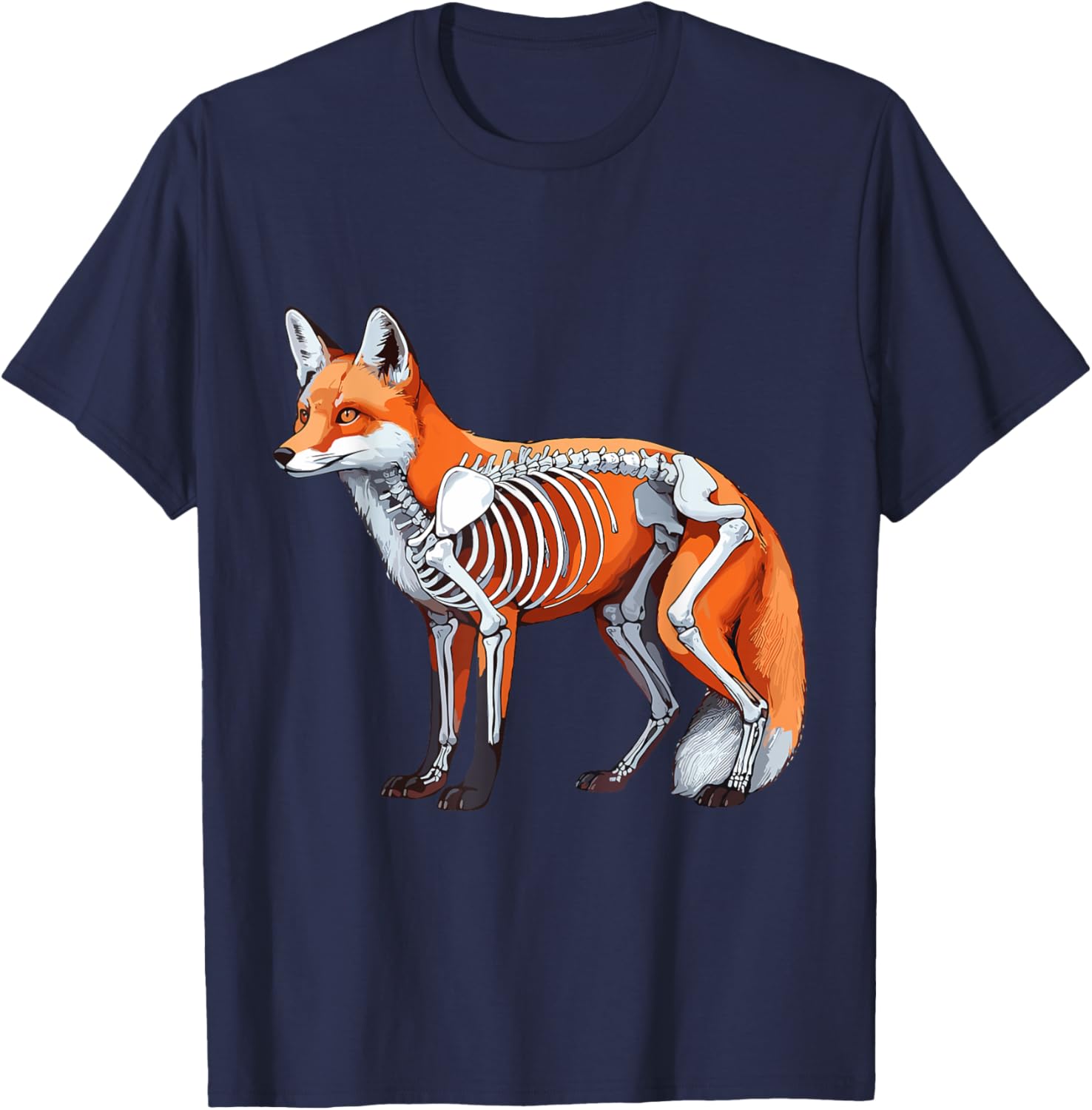 X-ray Fox Body Anatomy Radiography Skeleton T-Shirt for Anatomy Lovers - 28