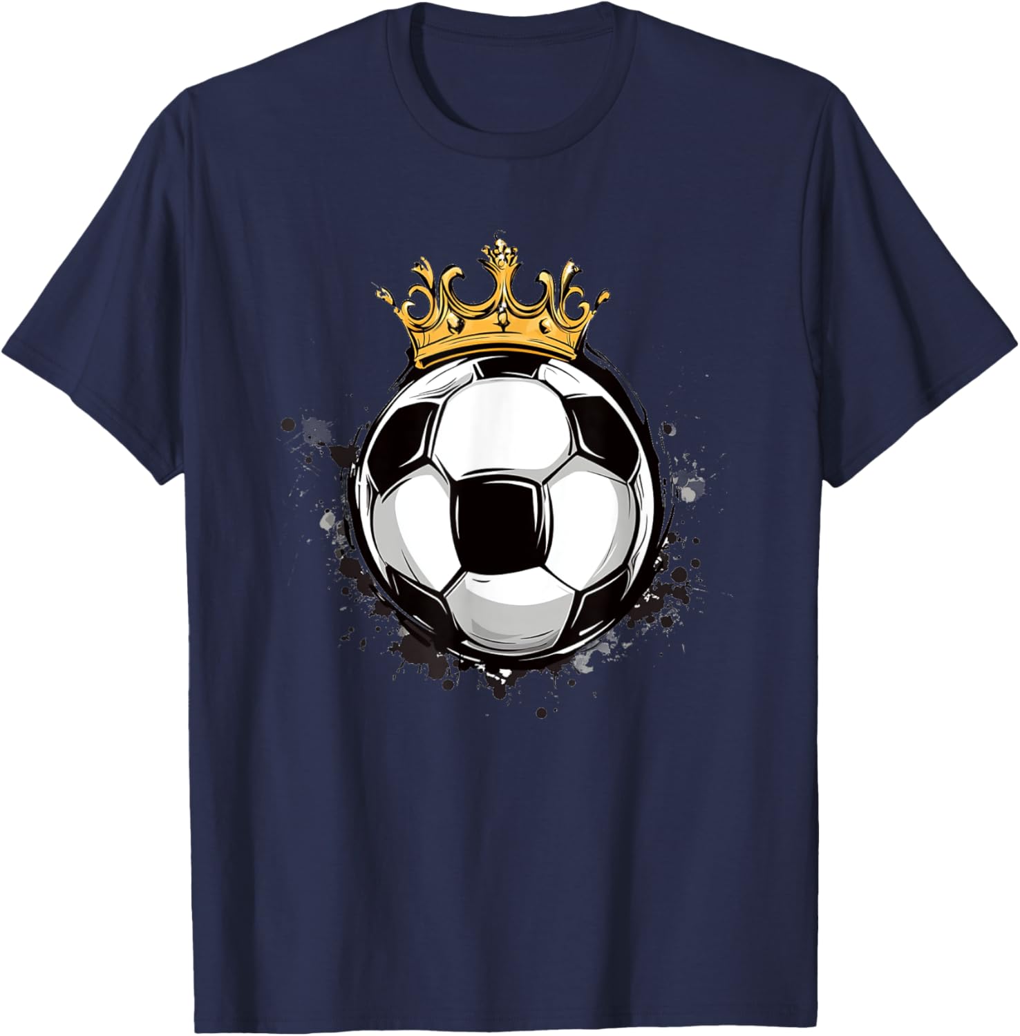 Soccer Royalty T-Shirt with Crowned Ball for Kids - Stylish Sports Wear - 9
