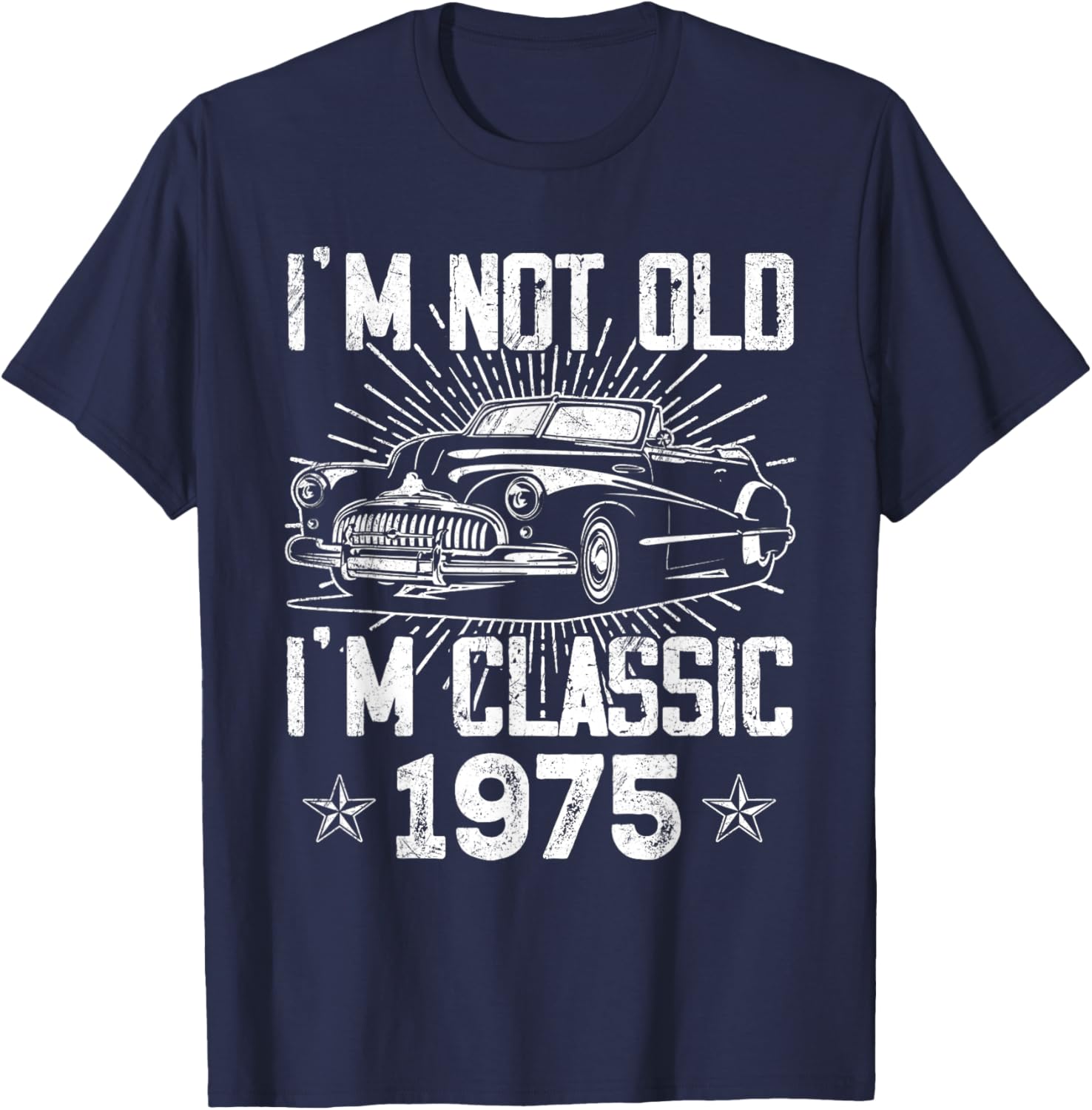 Vintage 1975 Classic Car T-Shirt for 50th Birthday Gifts for Men - 17