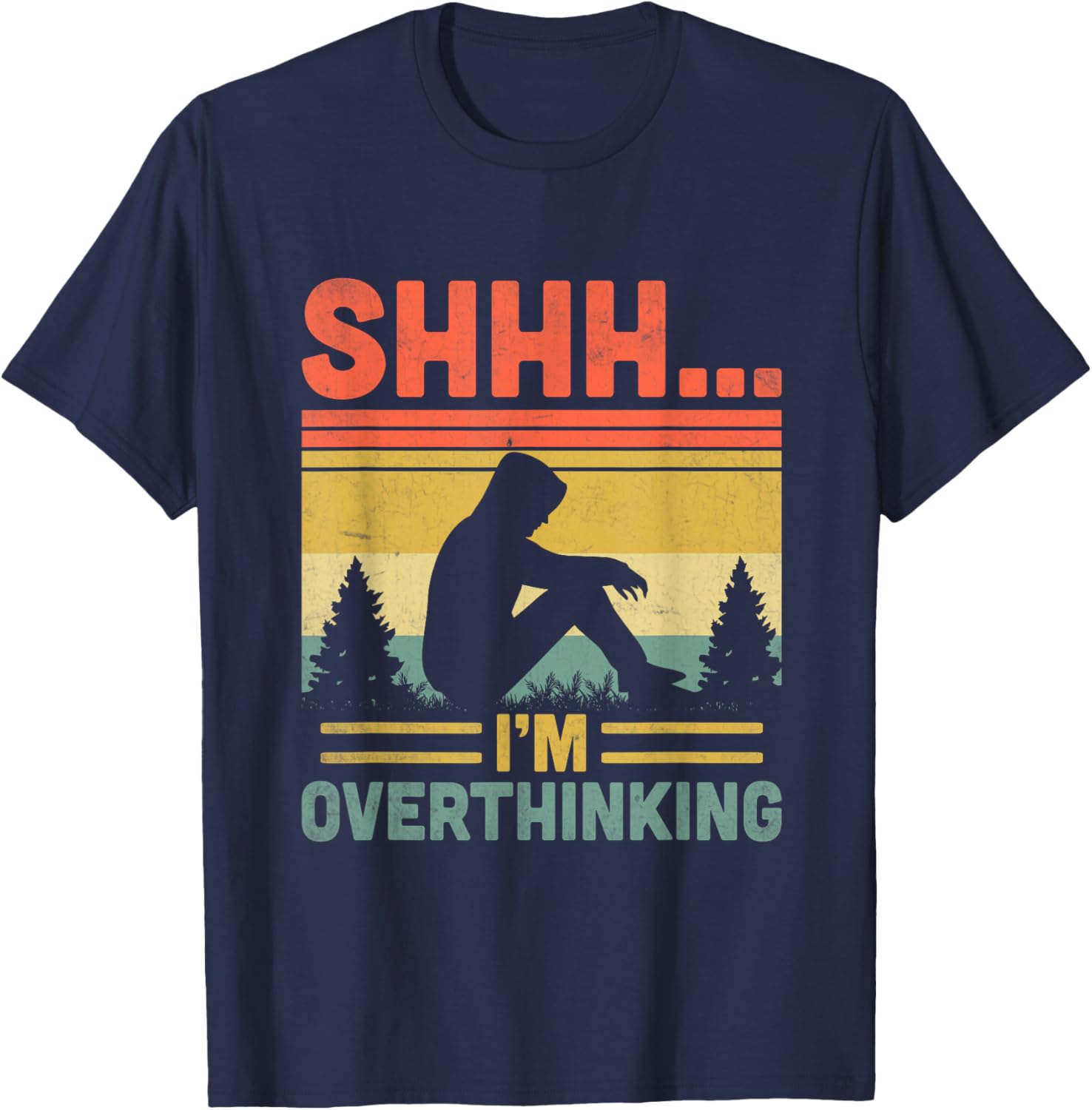 Shhh I’m Overthinking T-Shirt for Introverts – Funny & Cozy Apparel - 7