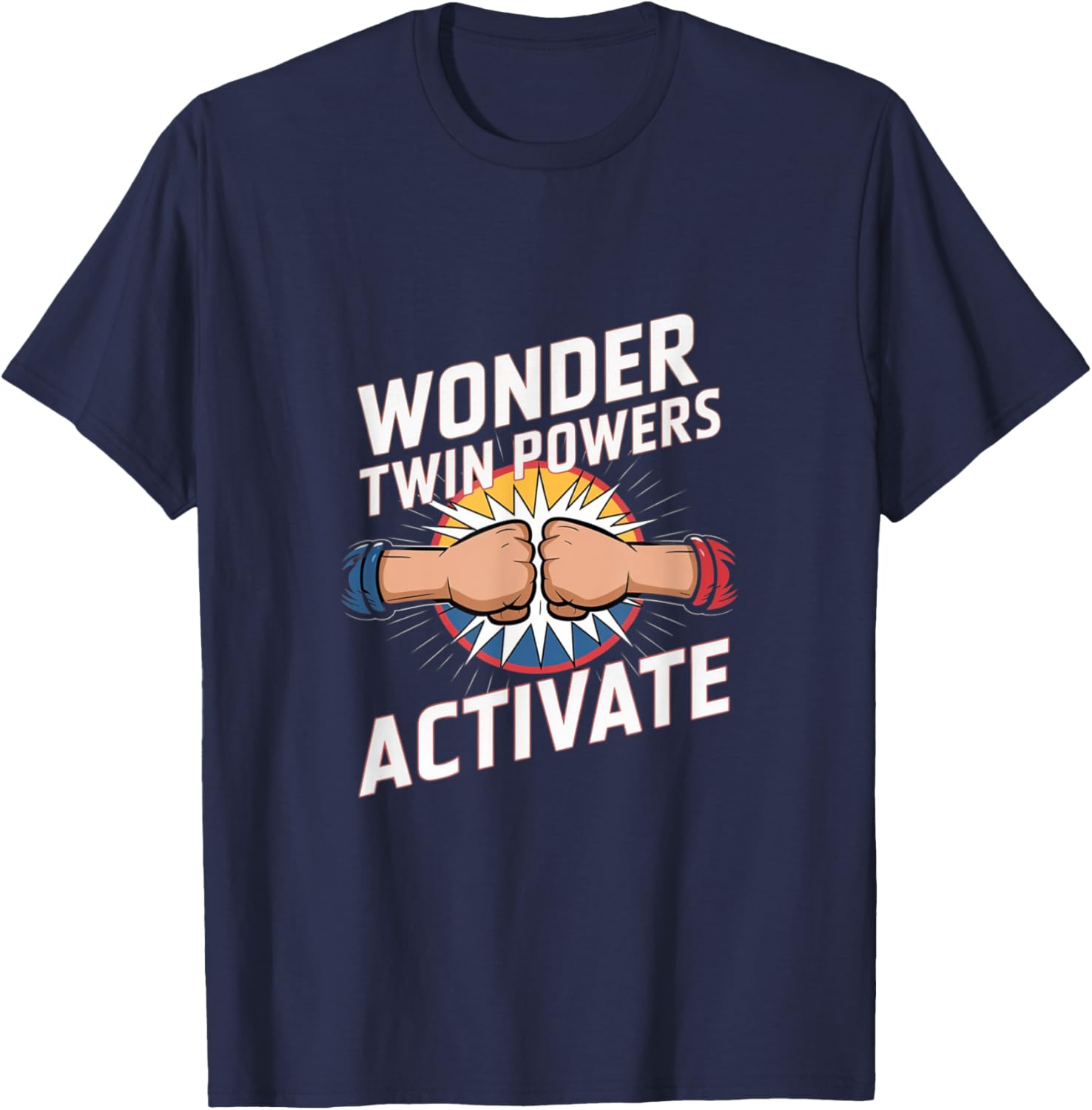 Wonder Twin Powers Activate Sibling T-Shirt for Brother and Sister - 3