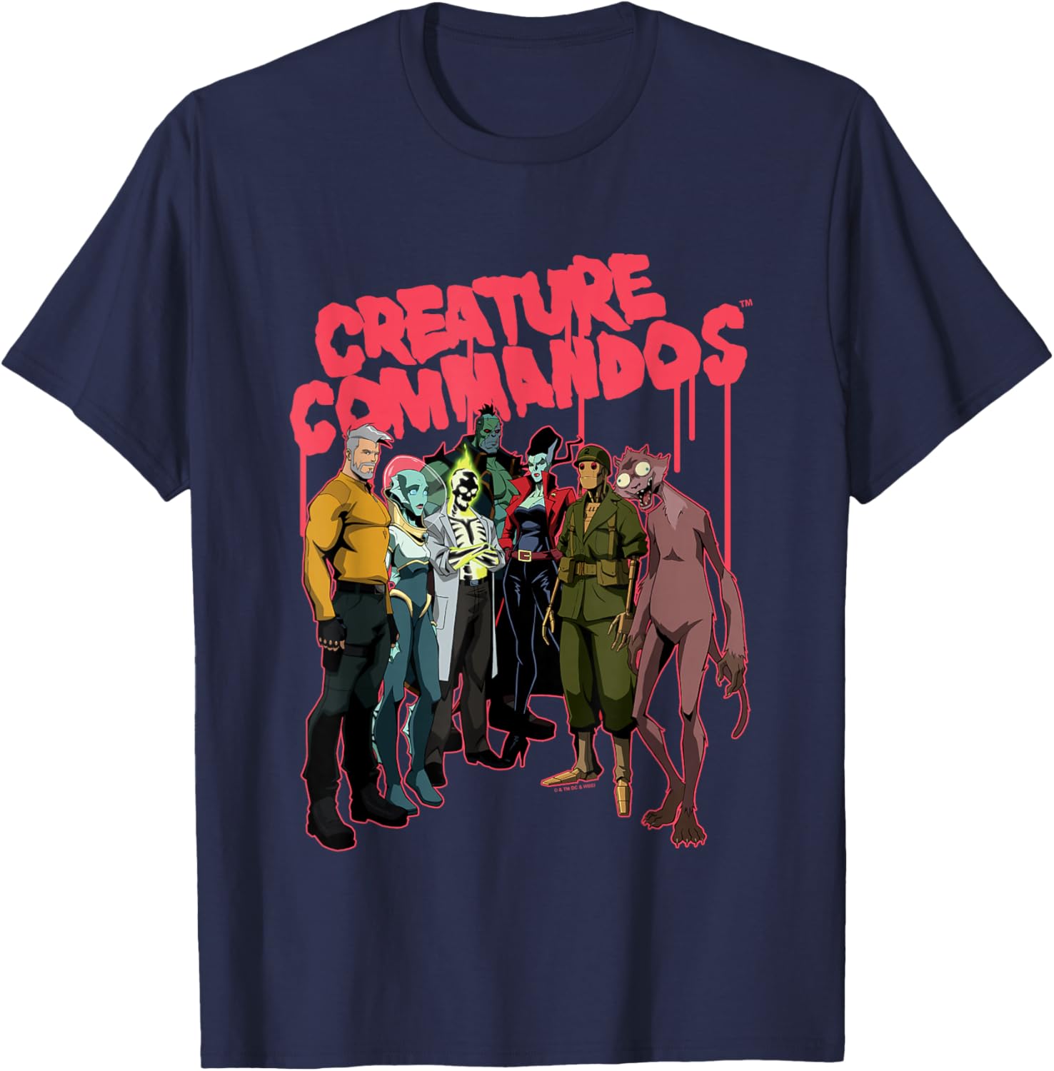 Creature Commandos Task Force M Group Shot T-Shirt for Fans and Collectors - 1
