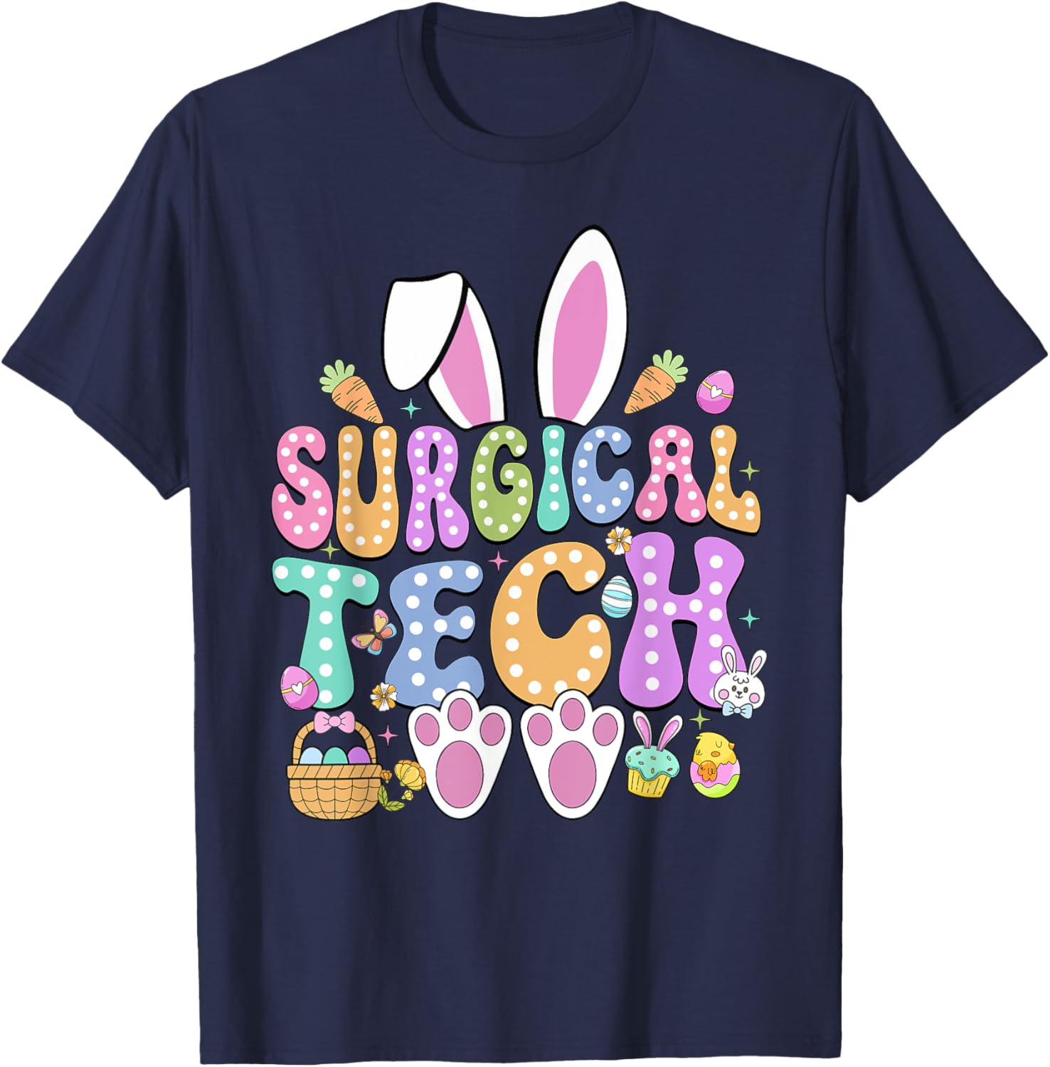 Surgical Tech Easter Bunny T-Shirt for Surgical Technicians Fun Gift - 17