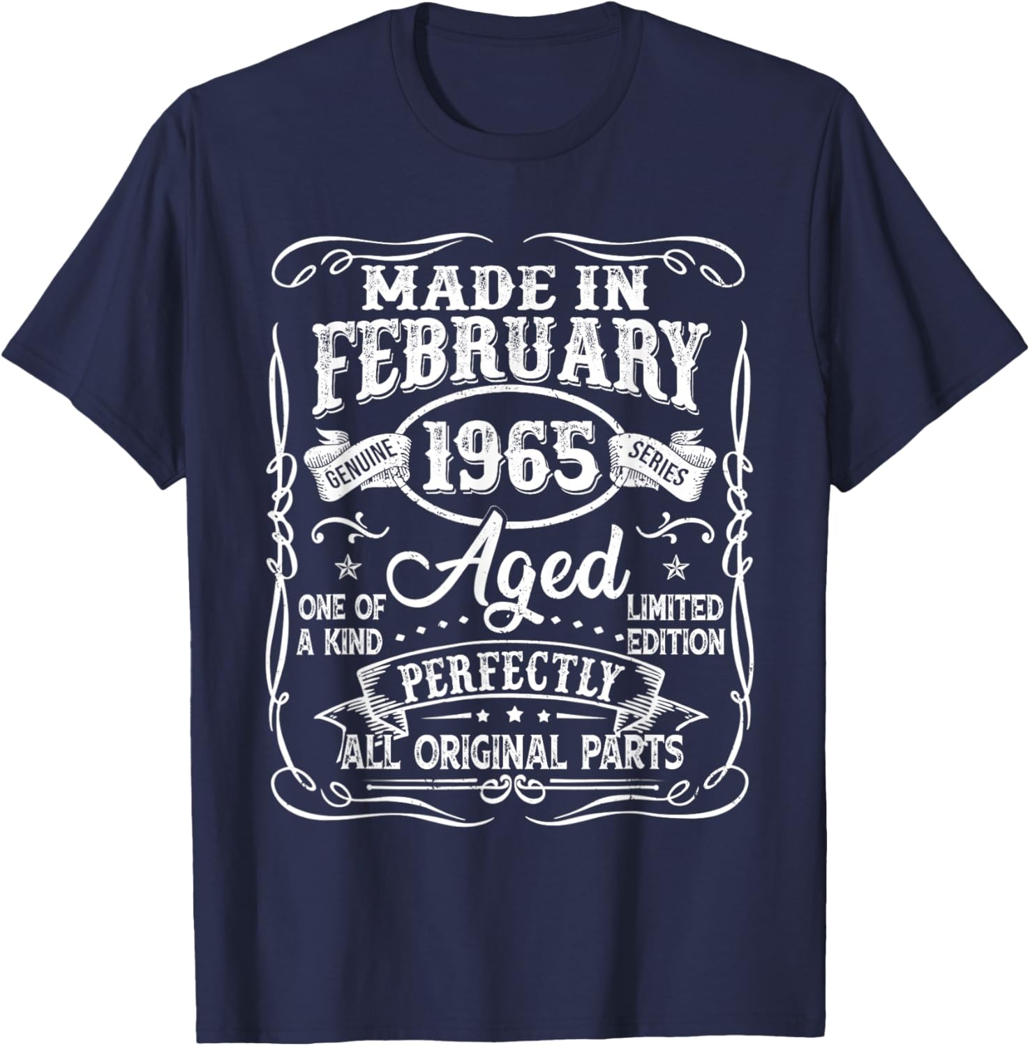 Vintage 60th Birthday T-Shirt for Men Born in February 1965 - 10