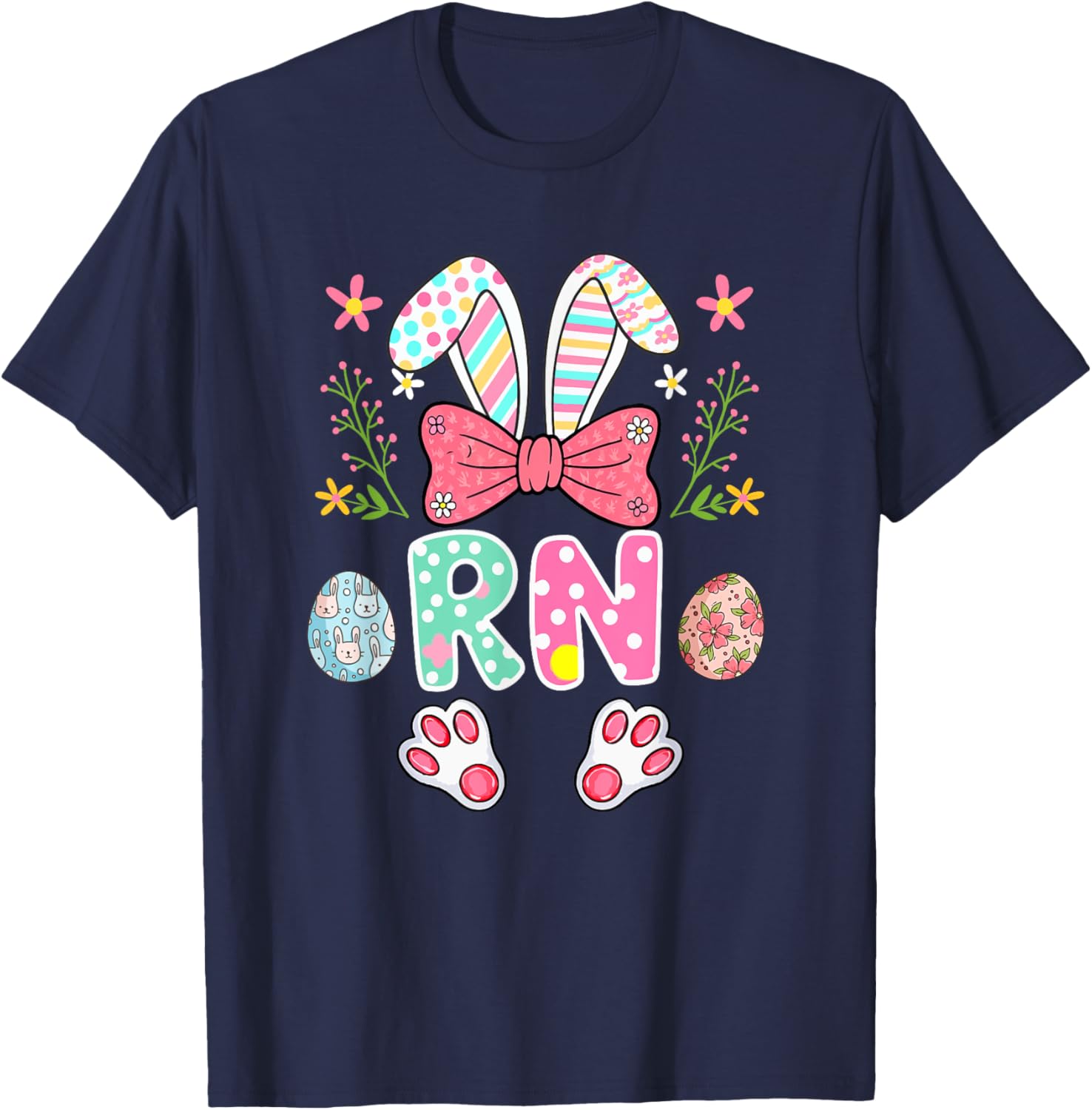 RN Job Easter Bunny Women's Costume T-Shirt for Egg Hunting Fun - 3