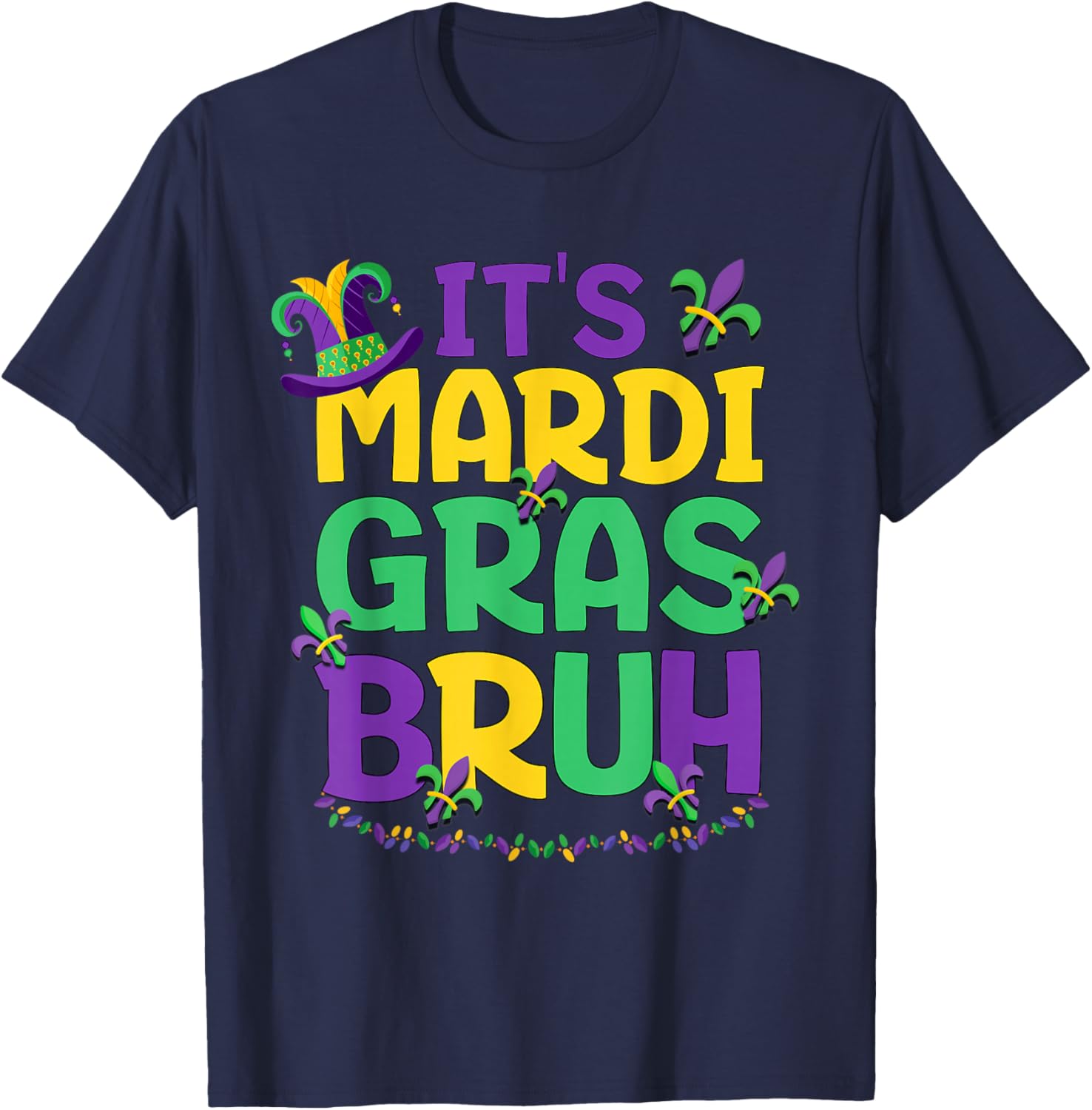 Cool Bruh Mardi Gras T-Shirt for Teens and Boys Celebrating Carnival Fun - 18