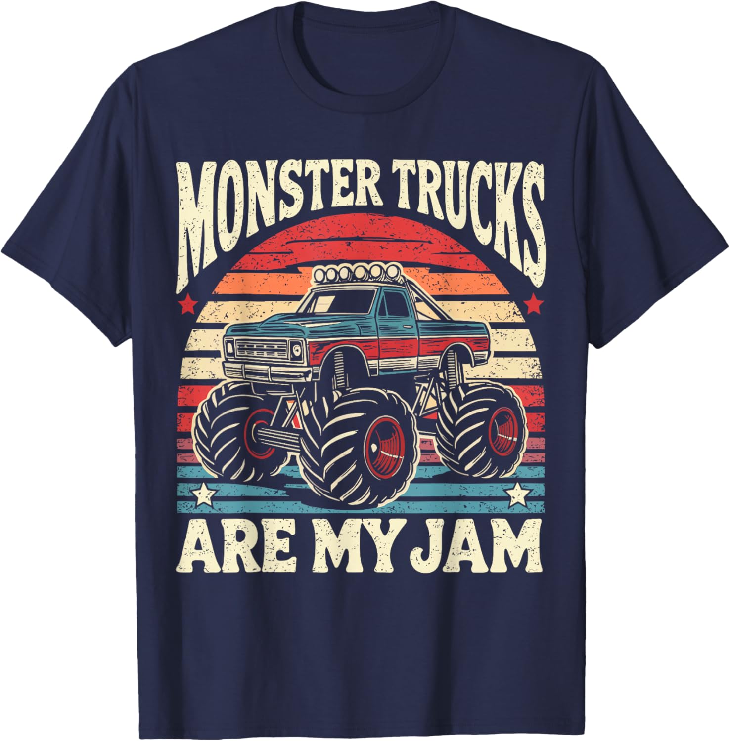 Vintage Monster Truck Enthusiast T-Shirt for Kids and Adults - 11