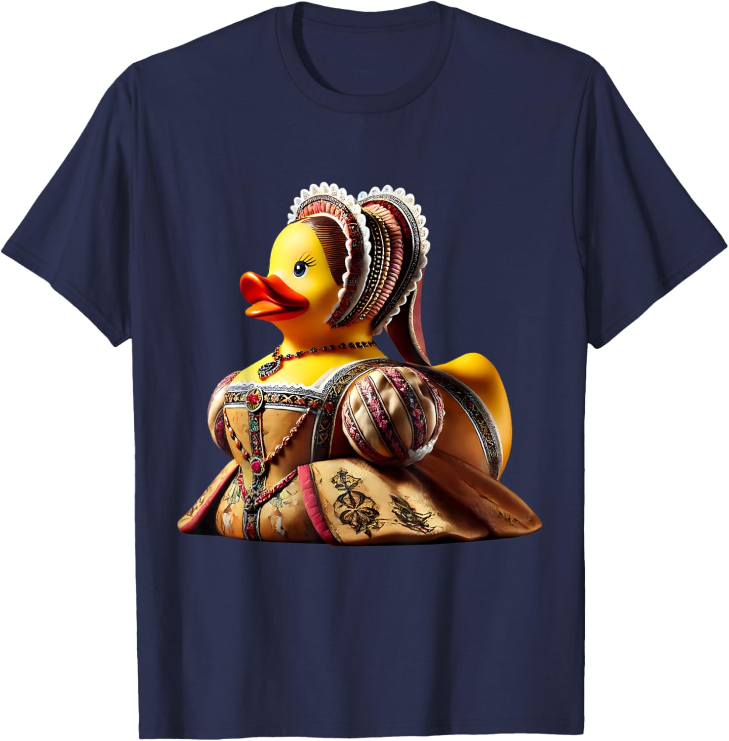 Rubber Duck Anne Boleyn T-Shirt Fun Historical Figure Apparel - 21