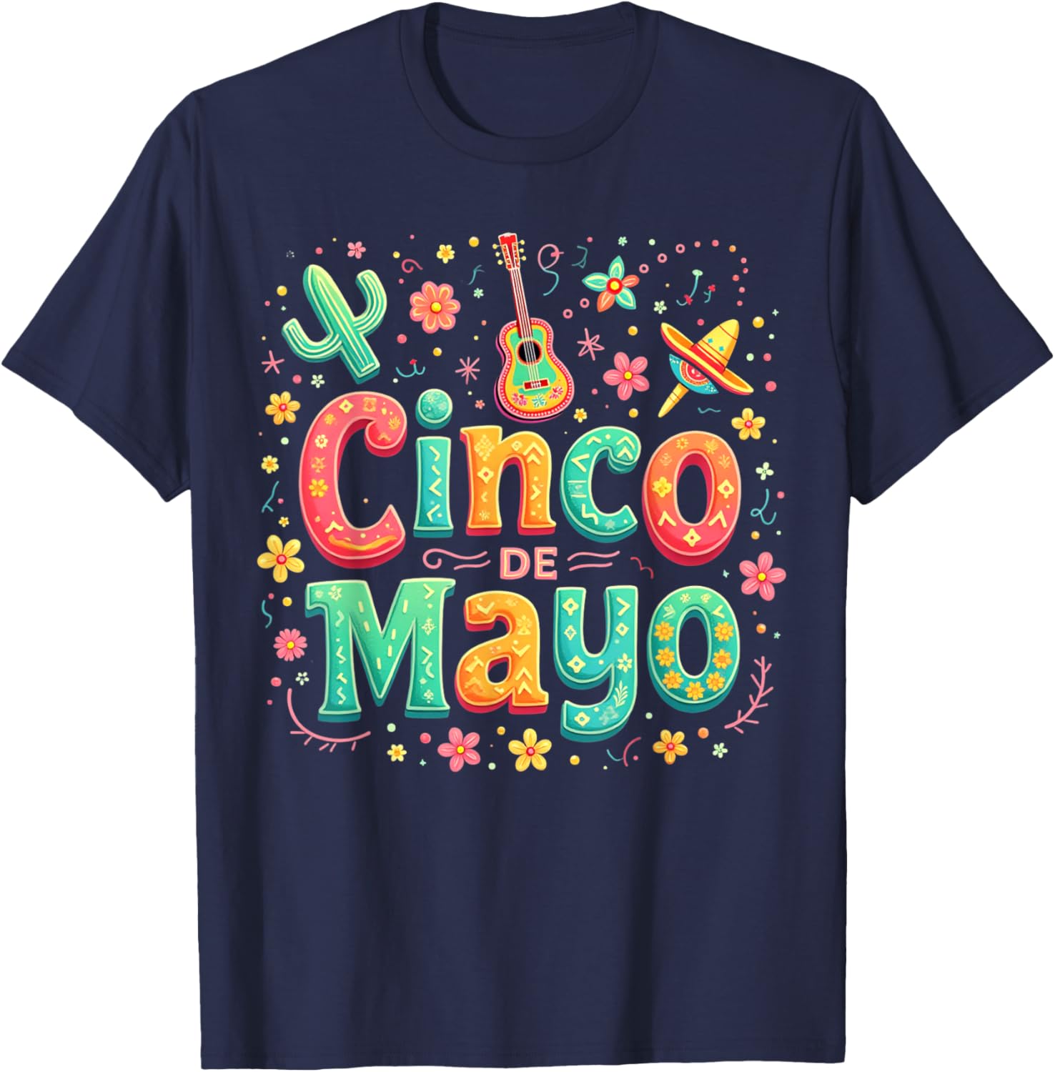Cinco De Mayo Family Matching Let's Fiesta T-Shirt for Celebration Fun - 16