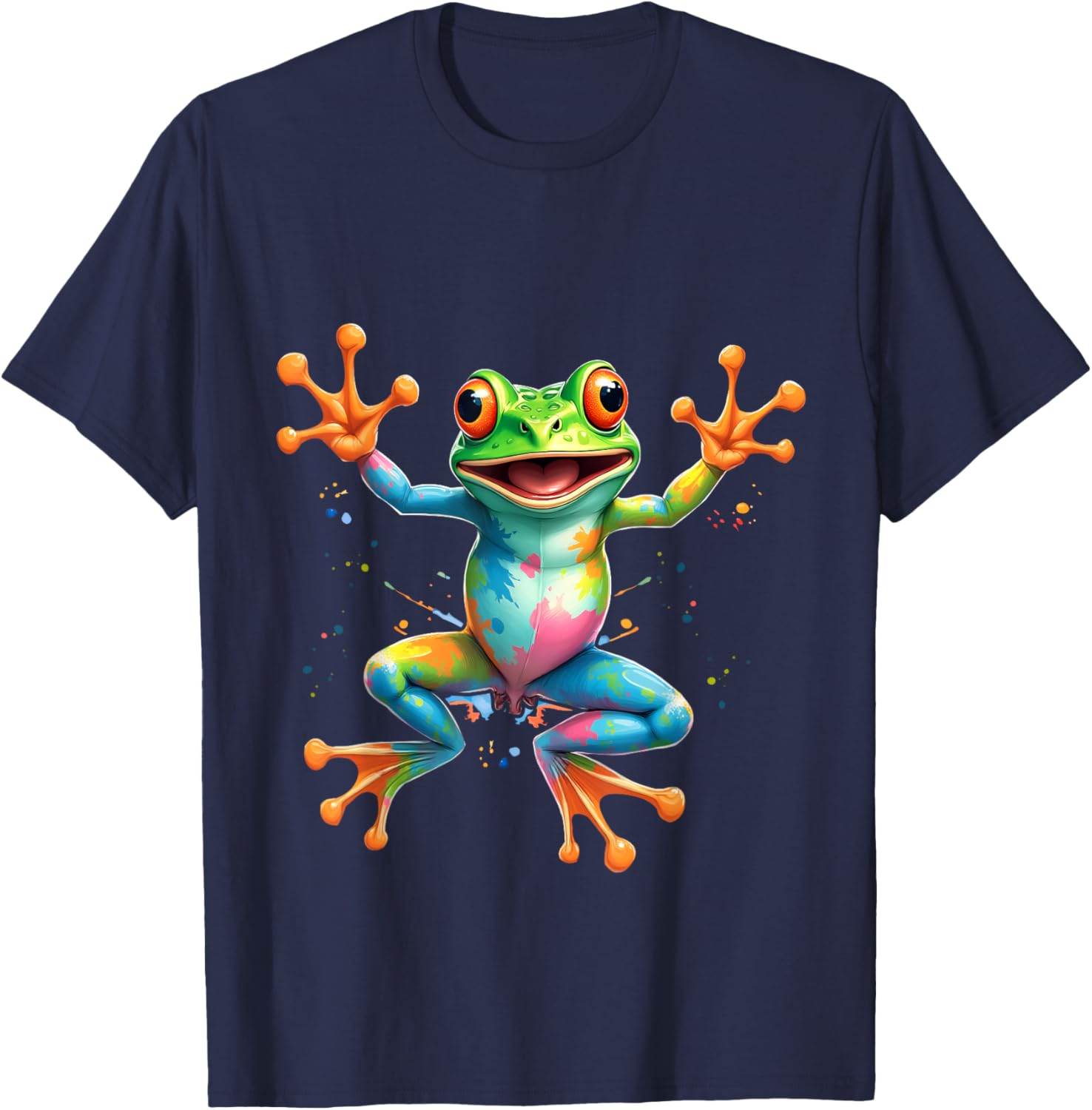 Cool Tie Dye Frog Peace Sign T-Shirt for Men, Women, and Kids - 11