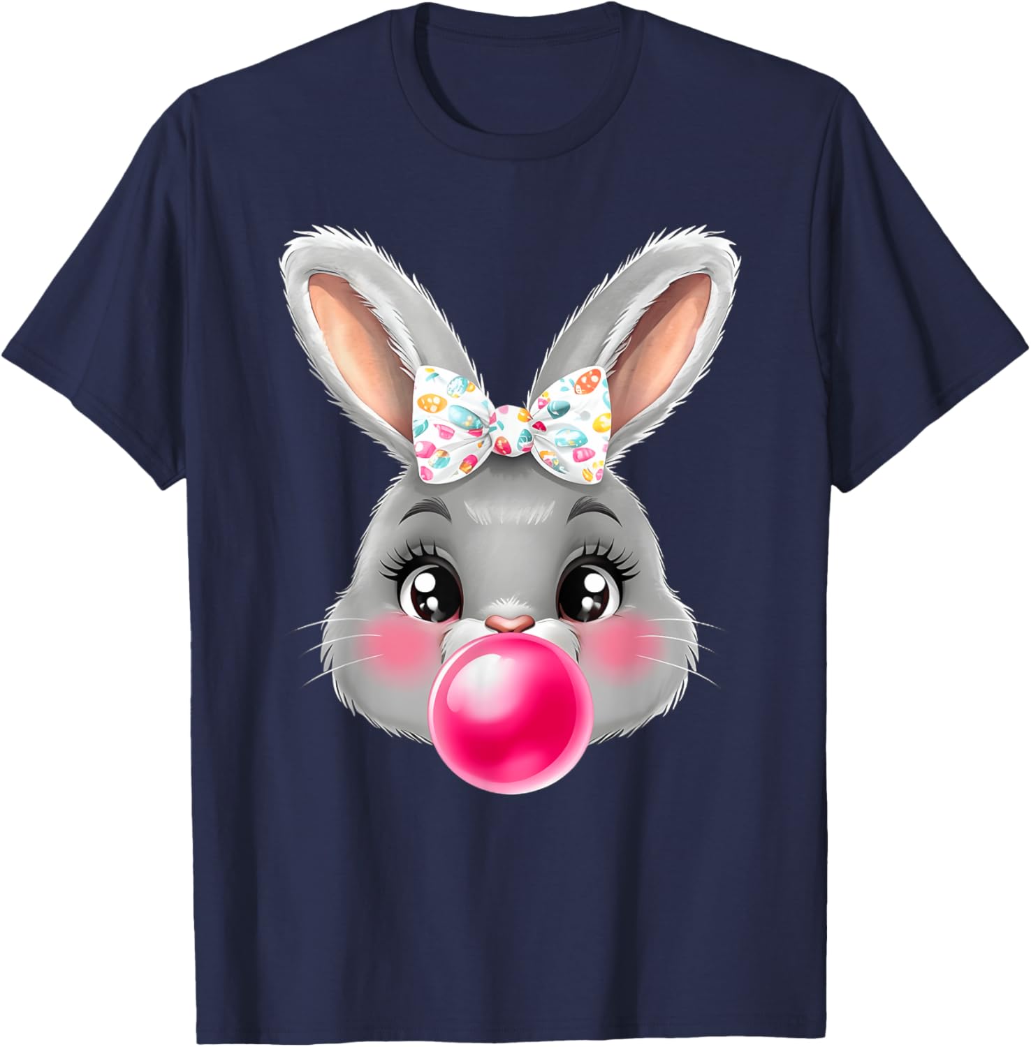 Adorable Bunny Rabbit T-Shirt with Bow Glasses for Cute Style Lovers - 6