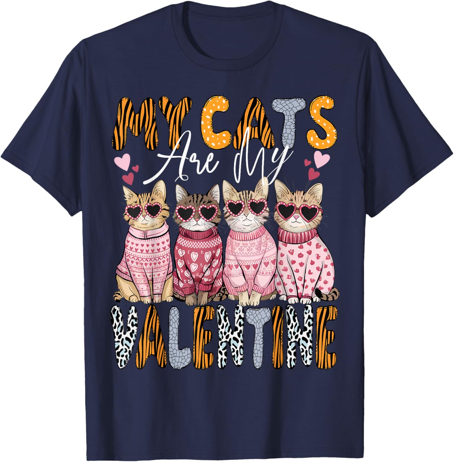 Cute Cat Valentine T-Shirt for Kitten Lovers - Perfect for All Ages - 1