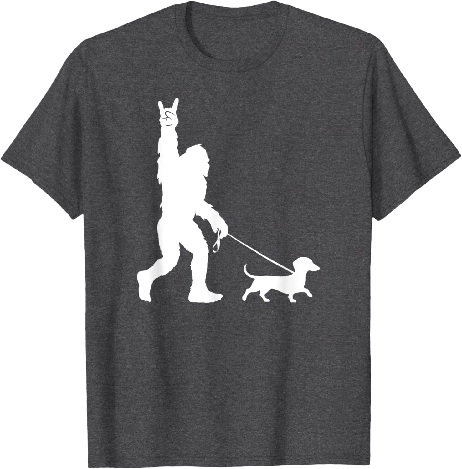 Bigfoot Dachshund T-Shirt for Men Women Kids - Fun Sasquatch Design - 6