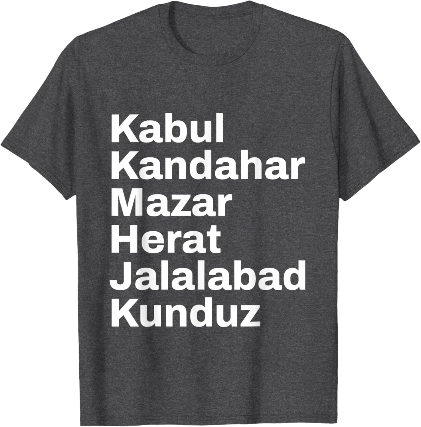 Afghanistan Cities and Towns Travel T-Shirt for Adventure Lovers - 12