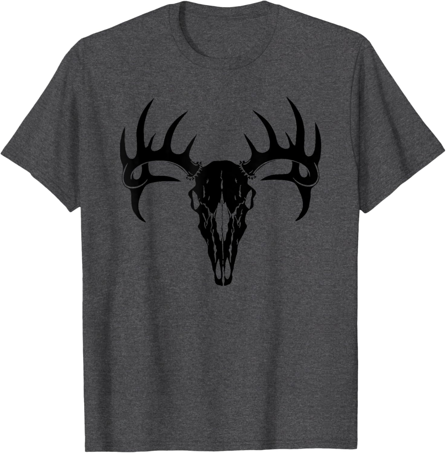 Stylish Deer Antler Deer Skull T-Shirt for Outdoor Enthusiasts - 15