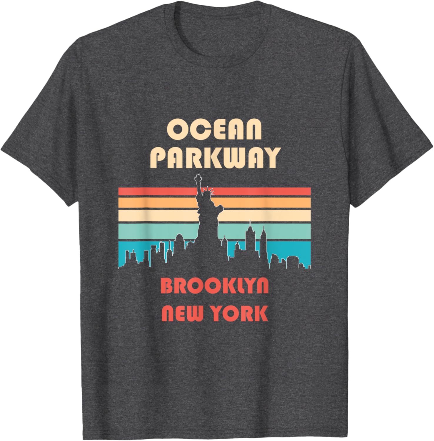 Retro Vintage Ocean Parkway Brooklyn New York T-Shirt for Casual Style - 5