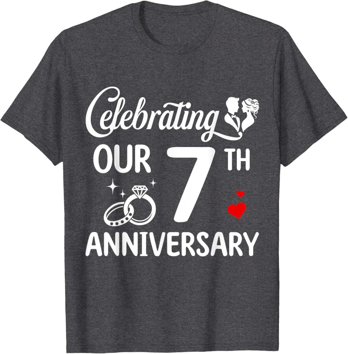 Celebrate 7 Years of Love with Our Anniversary T-Shirt for Couples - 11