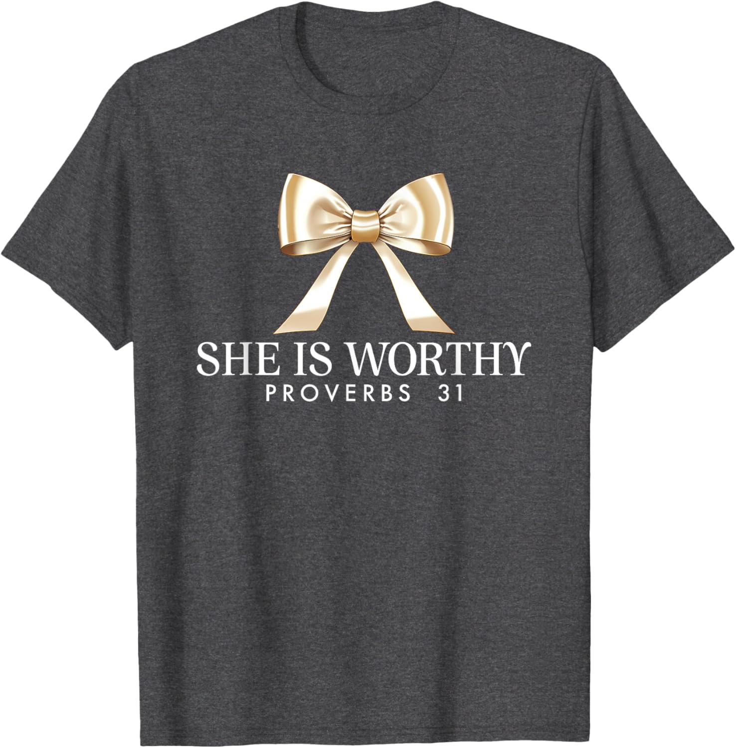 She Is Worthy Proverbs 31 Faith T-Shirt for Women - Inspirational Apparel - 16